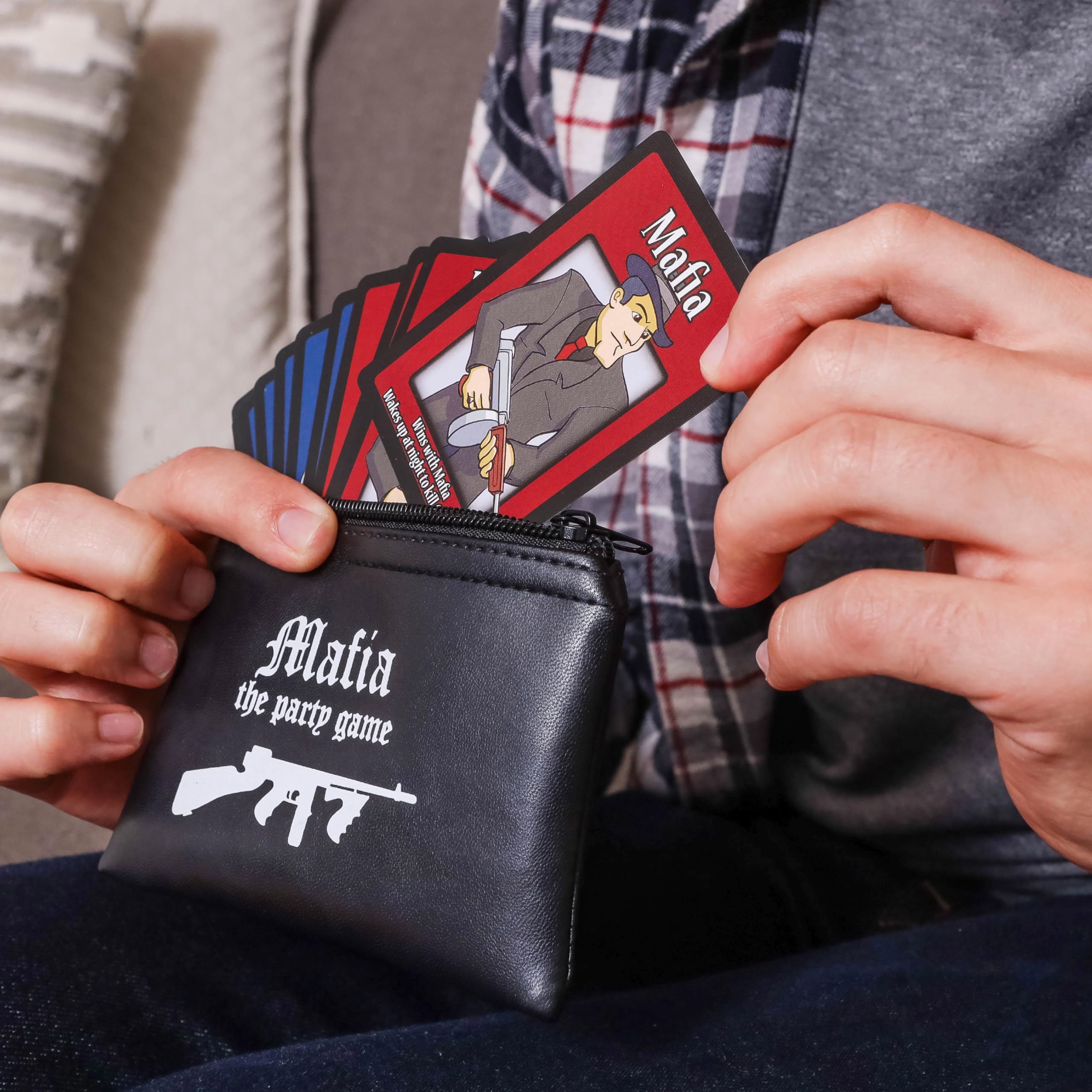 Mafia Party Game - Bluffing & Deception Card Game for Adults & Teens - 38 Role Cards - Interactive Social Deduction Board Game for Friends & Family - Perfect for Game Nights, Parties & Team Building