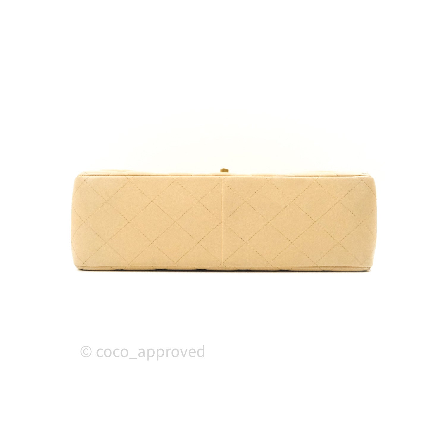 Chanel Classic Jumbo Double Flap Bag Beige Lambskin Leather with Gold Hardware - Luxury Designer Handbag for Women, Perfect for Parties, Dating & Special Occasions