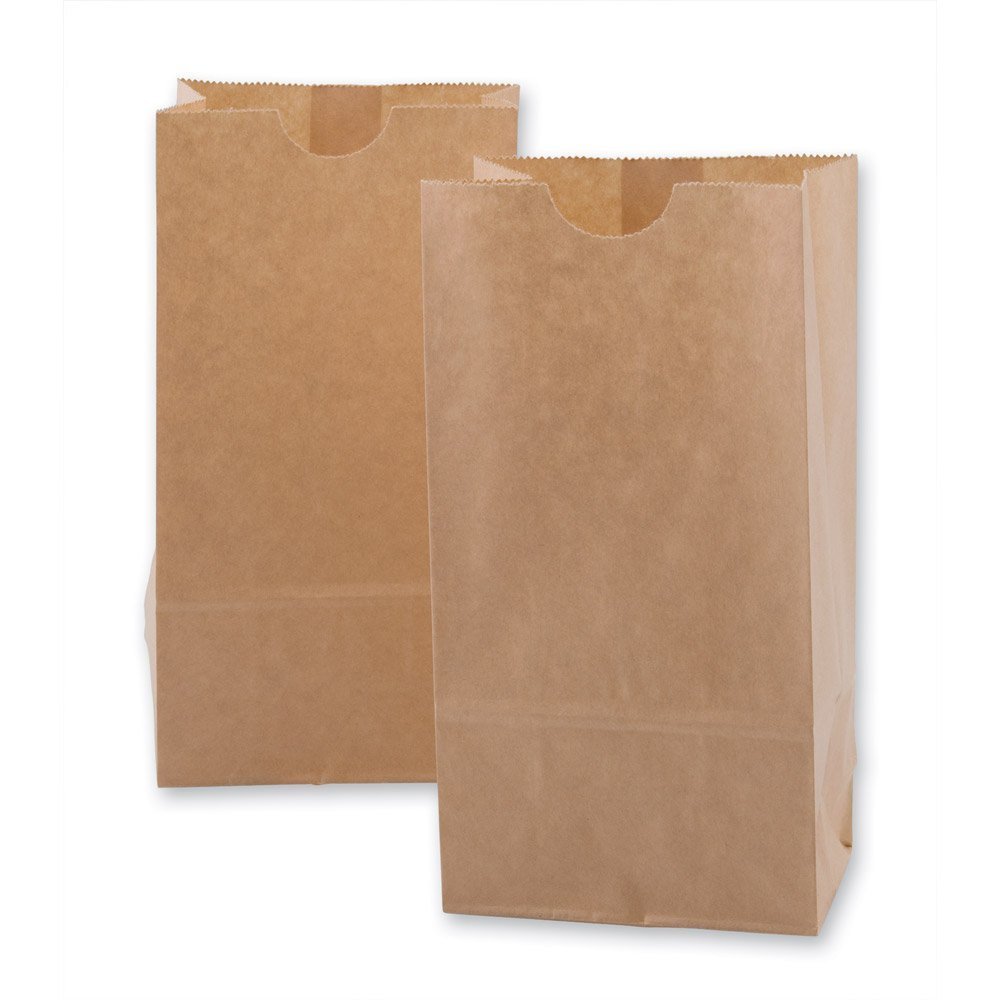 Extra Small Brown Kraft Paper Bags 3x2x6 Inches - 100 Pack | Eco-Friendly Party Favors, Wedding Favor Bags, Lunch Bags & Grocery Bags | Perfect for Gifts, Snacks & Small Items Storage