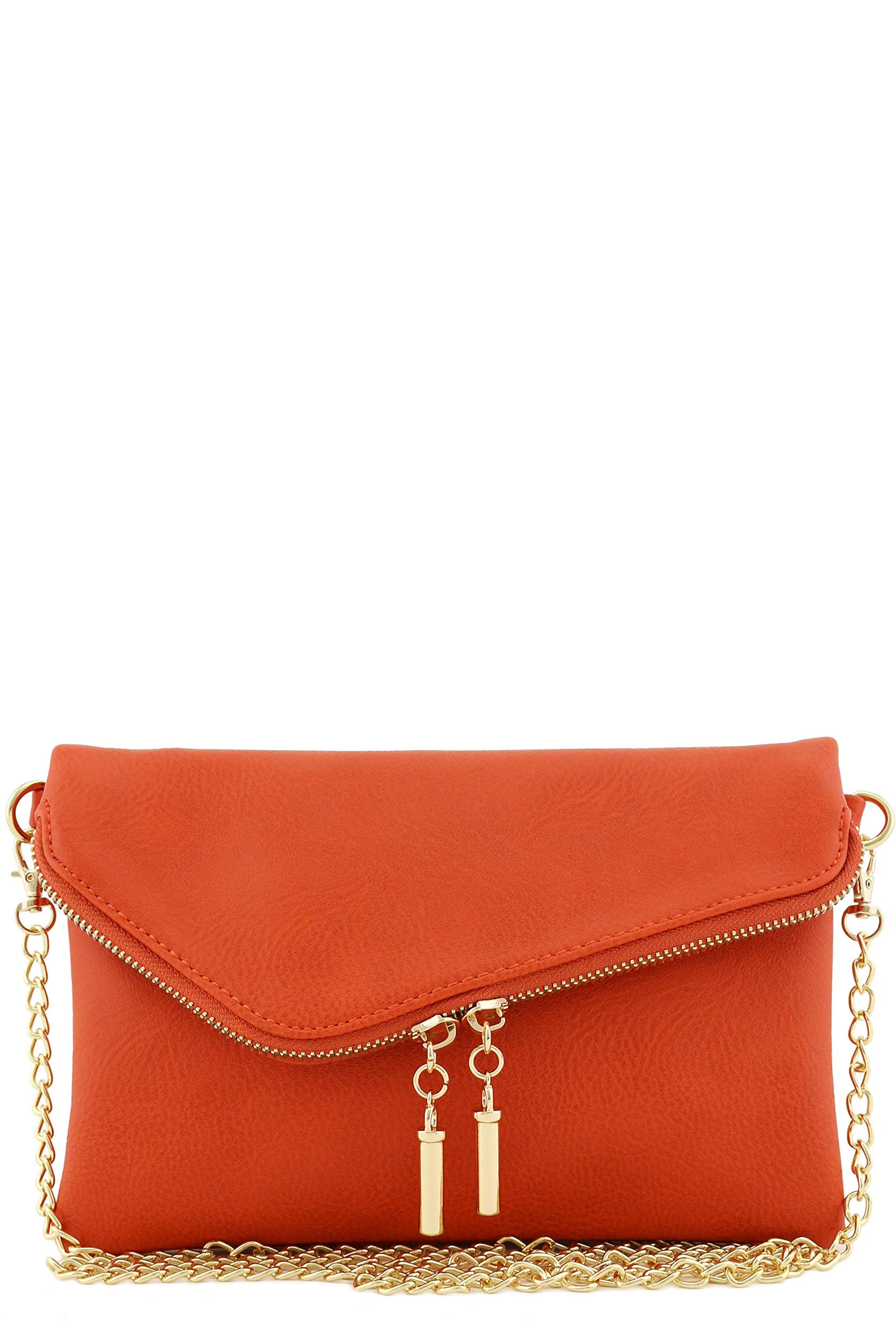 Stylish Envelope Wristlet Clutch Crossbody Bag with Adjustable Chain Strap - Perfect for Evening Parties, Weddings & Daily Use
