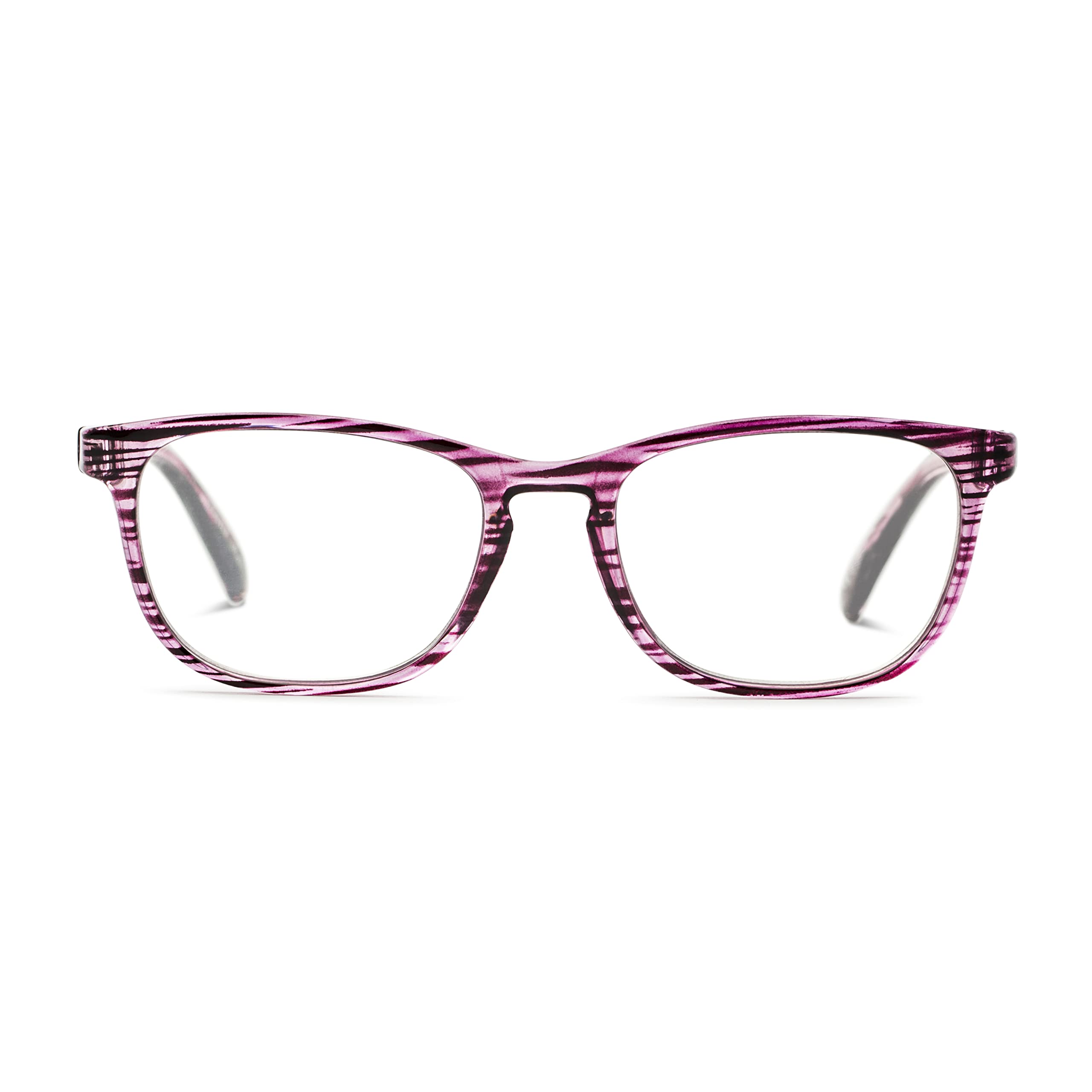 Foster Grant Women's Elana Pop of Power Bifocal Blue Light Blocking Reading Glasses - Purple Frame, 53mm Lens - Perfect for Computer Work, Reading & Digital Eye Strain Relief