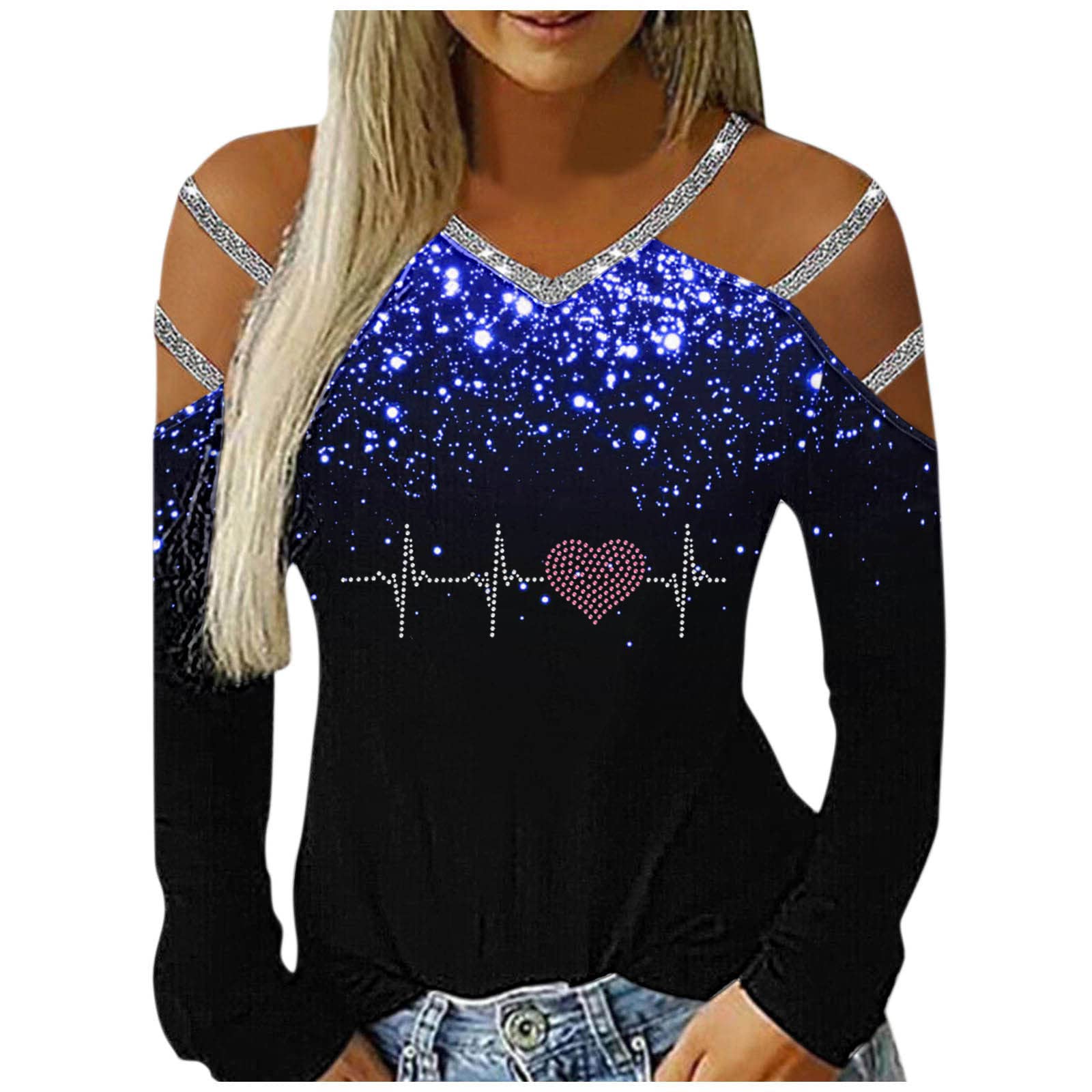 Trendy Women's Long Sleeve Sweatshirts - Casual Loose Fit Pullover with Pockets | Soft & Comfortable T-Shirt Style | Perfect for Lounge Wear, Fall Outfits & Casual Everyday Fashion