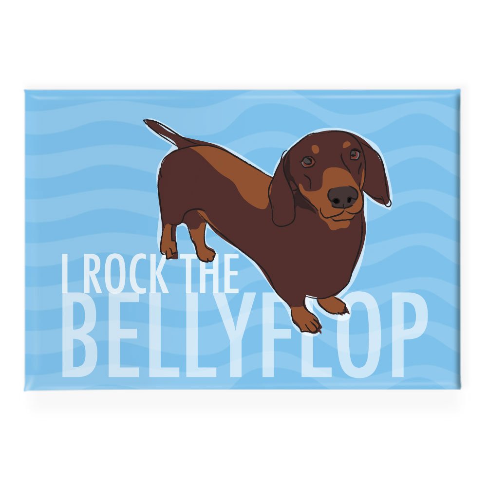 Funny Chocolate Brown Dachshund Fridge Magnet - Cute Dog Lover Gift for Kitchen, Office & Dorm Decor - Perfect for Refrigerators, Lockers & Whiteboards