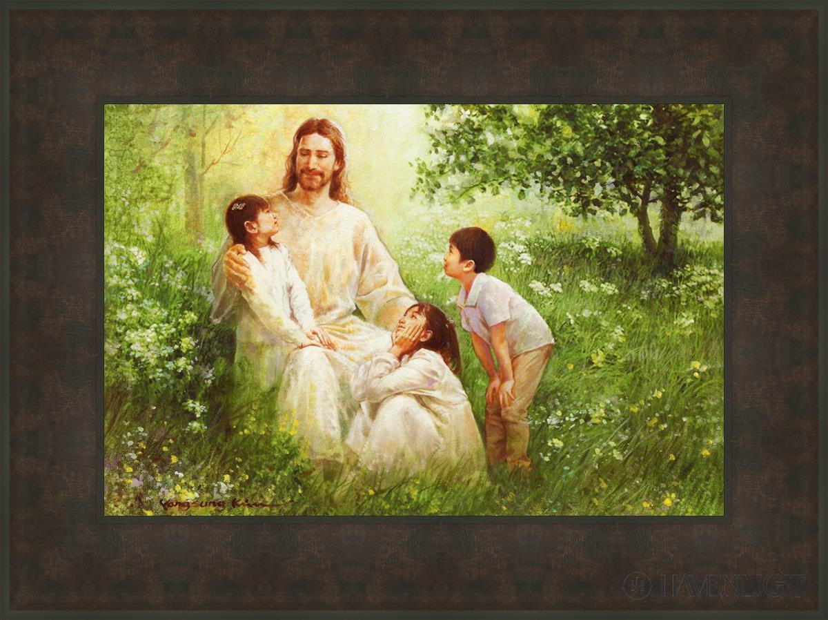 Come Unto Me By Yongsung Kim - Inspirational Christian Wall Art for Home & Church Decor - Perfect for Living Room, Bedroom, Office Prayer Space