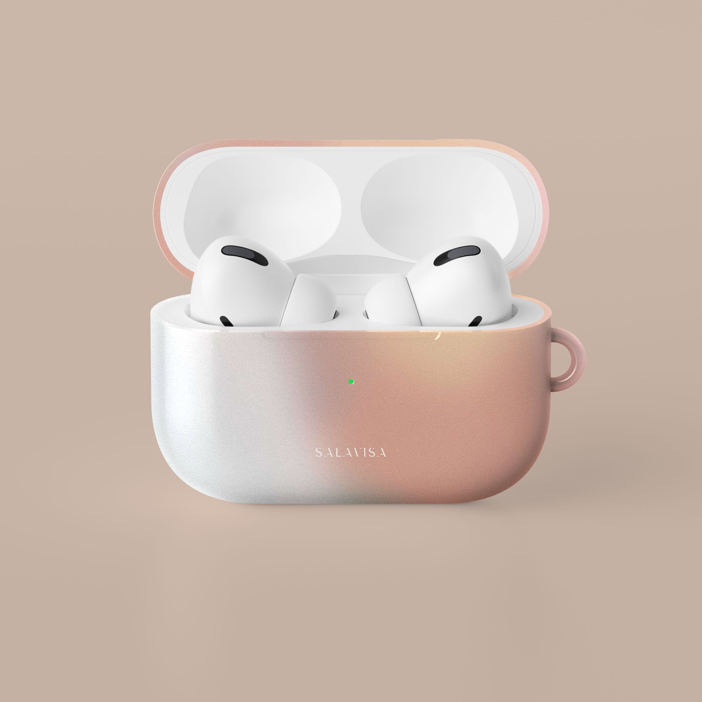 Sunlit Haze AirPods Case - Protective Cover for Apple AirPods 1/2/3 & Pro - Soft Silicone Shockproof Case with Keychain - Perfect for Running, Travel & Daily Use