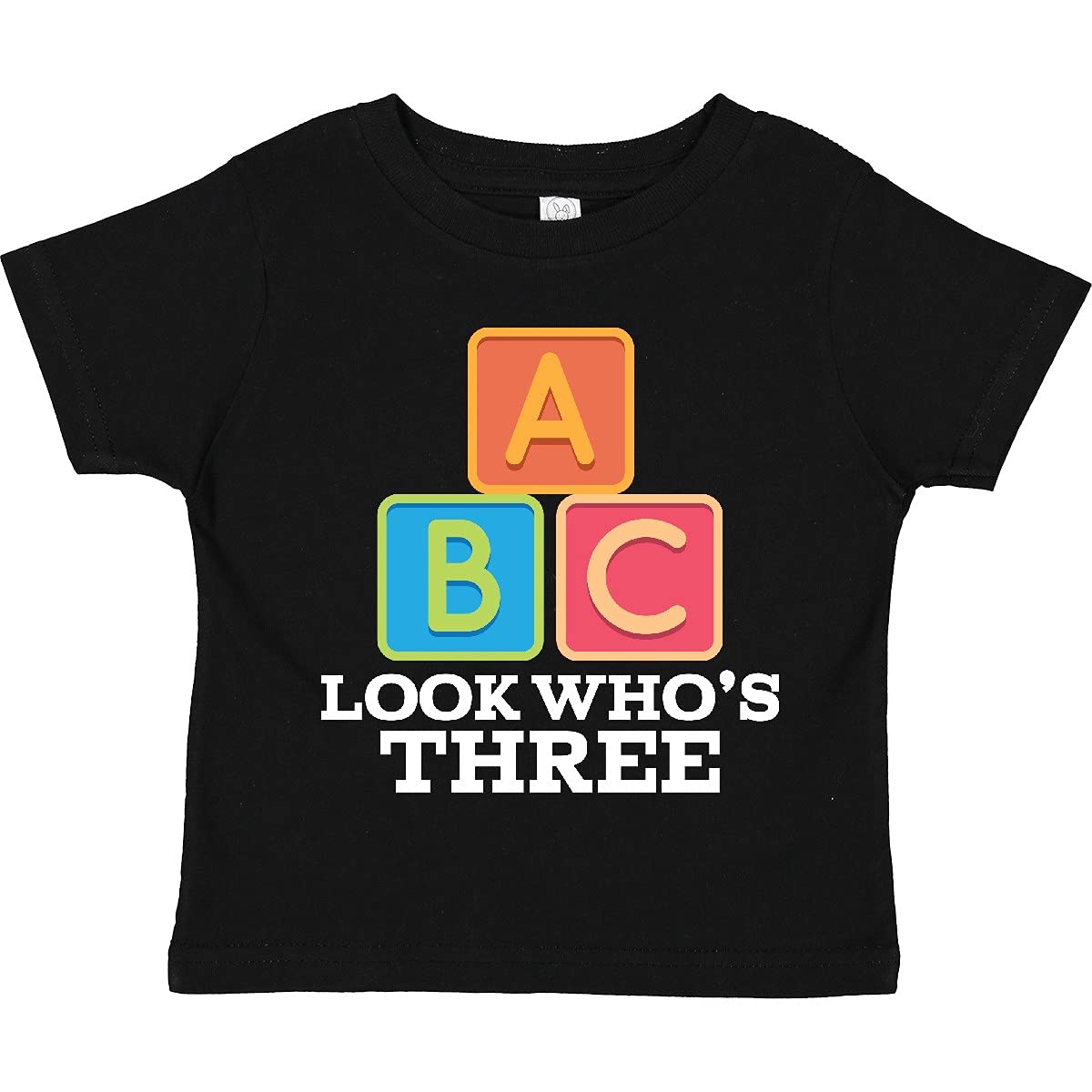 Inktastic 3rd Birthday Alphabet Toddler T-Shirt for 3 Year Old Boys & Girls - Cute Kids Birthday Outfit for Parties, Photos & Everyday Wear