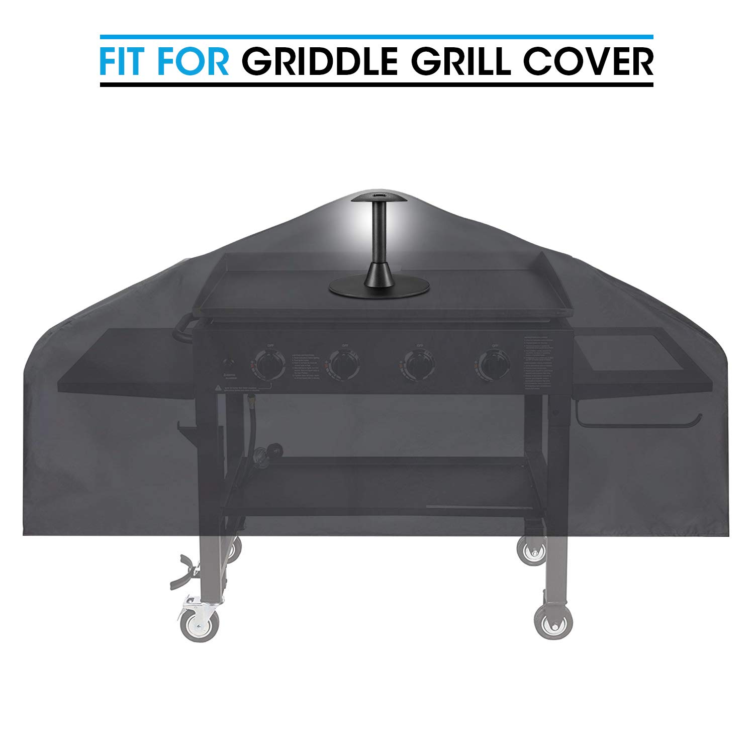 Unicook 8 Inch Outdoor Grill Cover Support Pole - Durable Rustproof Plastic Dome Prop for Flat Top Griddle & Patio Furniture Covers - Prevents Rain & Snow Accumulation - Perfect for Backyard BBQs, Camping & Outdoor Dining