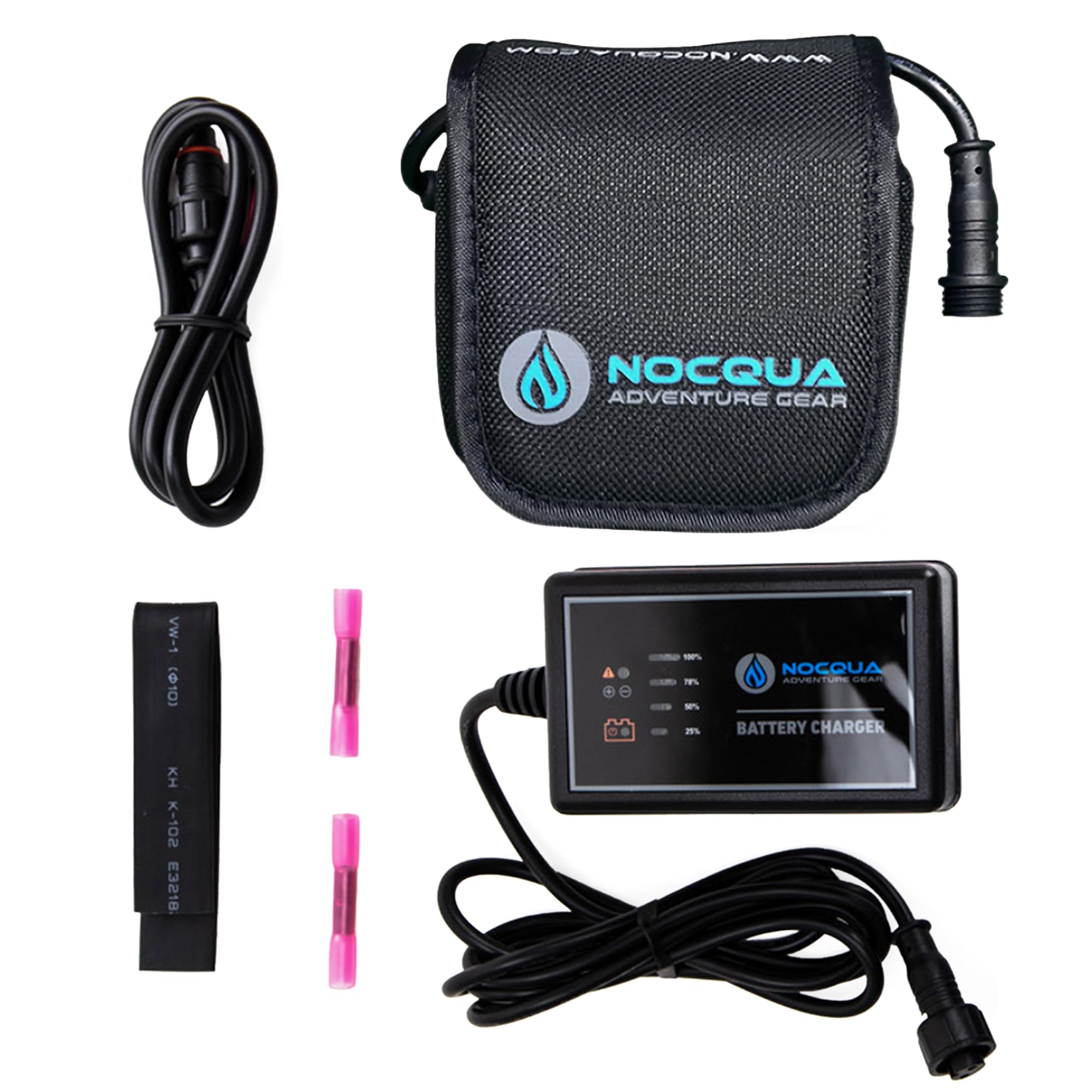 Waterproof 12V Rechargeable Battery & Charger Kit for GPS, Fish Finders, Depth Sounders - Power Your Marine Electronics On The Go - Perfect for Boating, Fishing & Outdoor Adventures