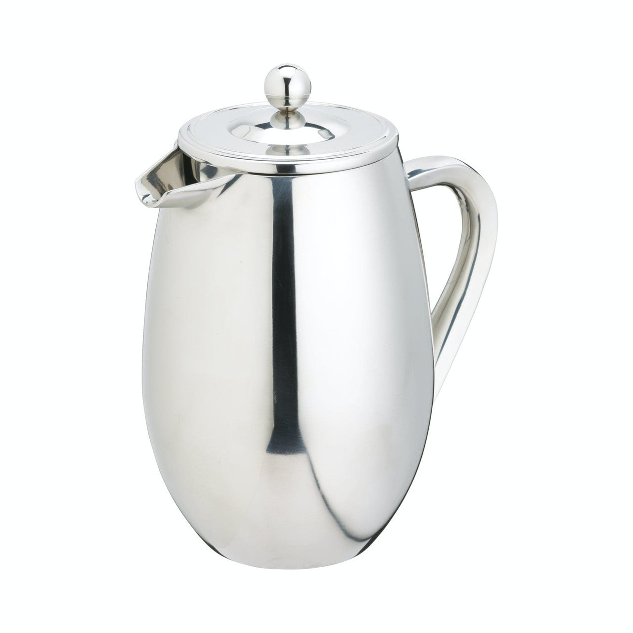 Premium Stainless Steel Double Walled French Press - 34oz (8 Cup) Coffee Maker for Hot & Cold Brew - Ideal for Home, Office & Camping Use