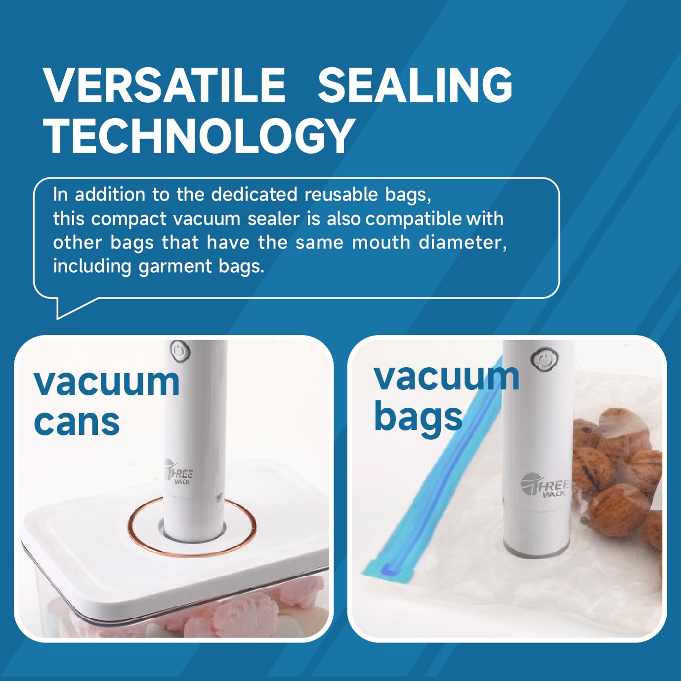 Powerful Handheld Vacuum Sealer Machine - Electric Food Sealer with 20 Reusable Sous Vide Bags | USB Rechargeable | Compatible with Anova & Joule | Perfect for Meal Prep, Food Storage & Vacuum Packing