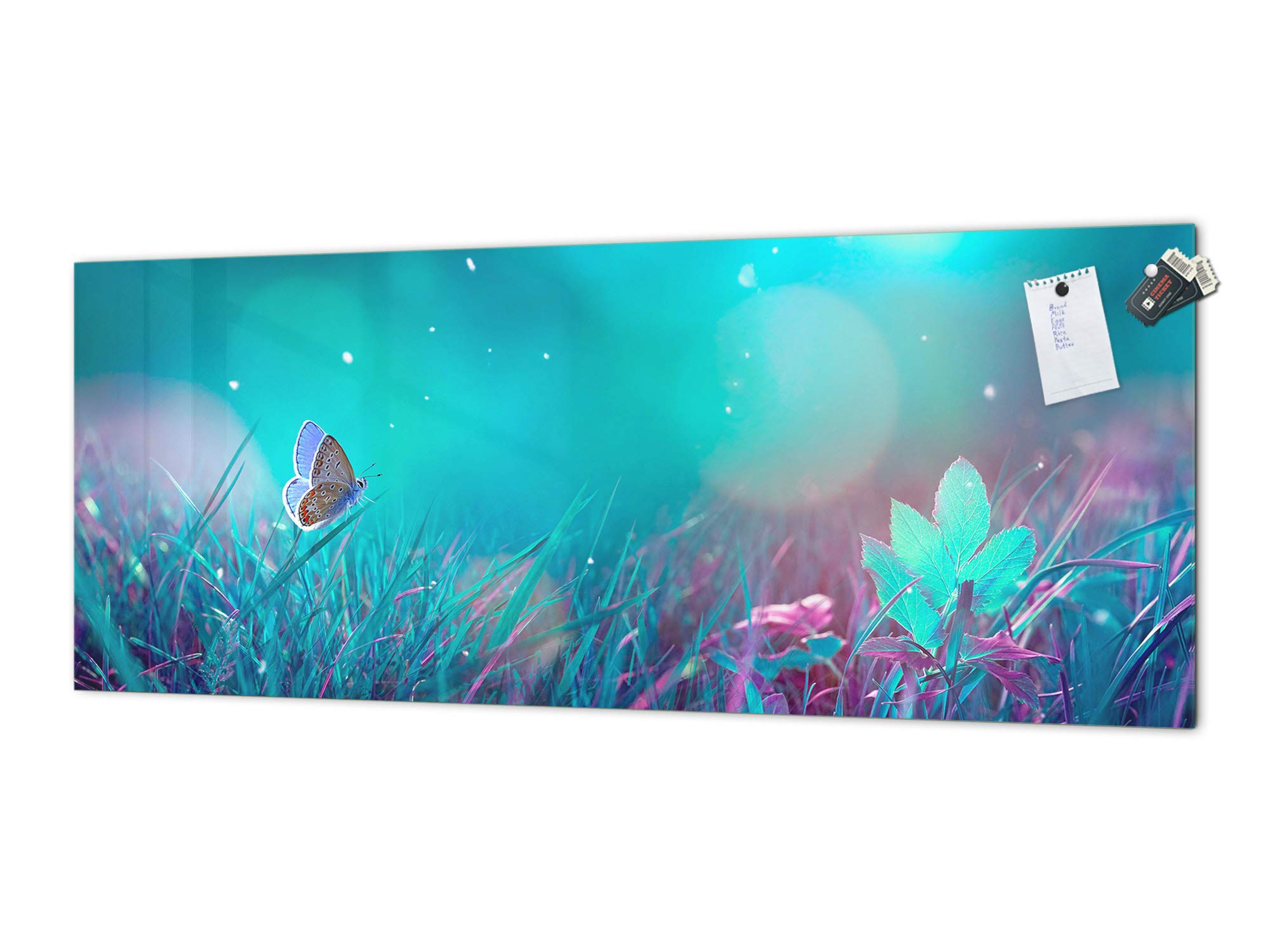 Premium Tempered Glass Splashback with Metal Backing - Kitchen Wall Panel for Modern Homes | Sci-Fi & Fantasy Themed Design MBBS13 | Ideal for Backsplashes, Kitchen Renovations & Themed Decor