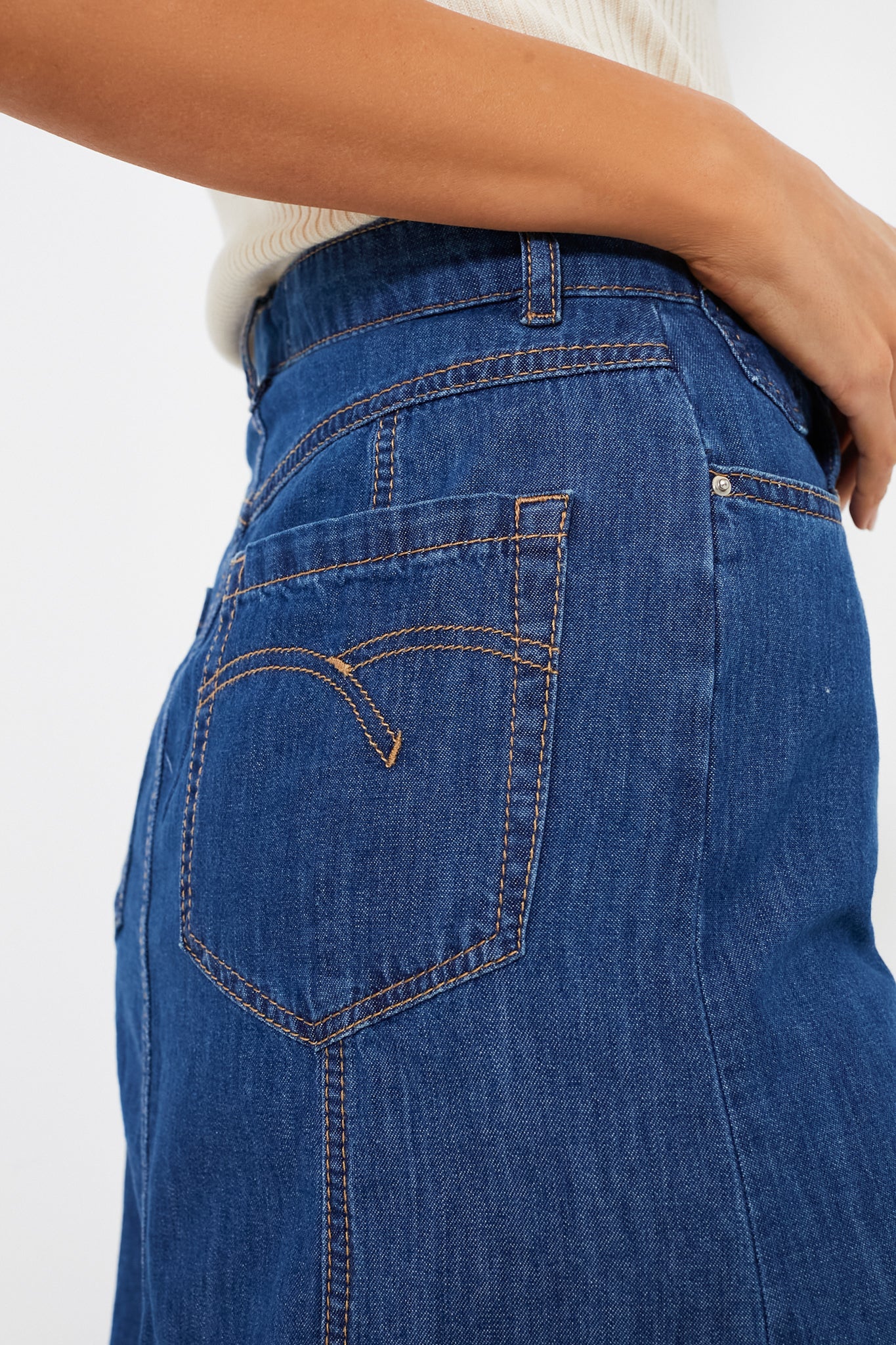 Stylish Blue Jean Edera Skirt for Women | High Waist Denim Skirt | Casual & Fashionable Outfit for Spring & Summer | Perfect for Date Night, Shopping & Outdoor Activities