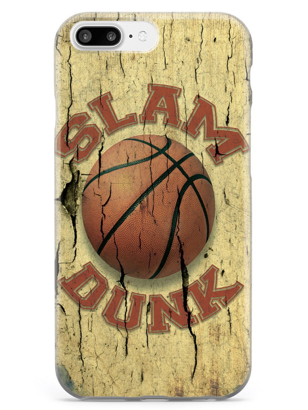 **Inspired Cases - Shockproof iPhone 8 Plus Case with 3D Textured Design - Slam Dunk Basketball Theme - Protective Cover for Apple iPhone 8 Plus - Perfect for Sports Fans & Daily Use**