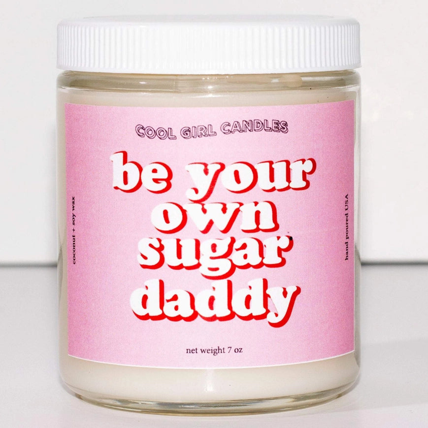 Be Your Own Sugar Daddy Scented Candle - Luxurious Self-Love Soy Wax Candle for Home, Meditation & Gift Giving