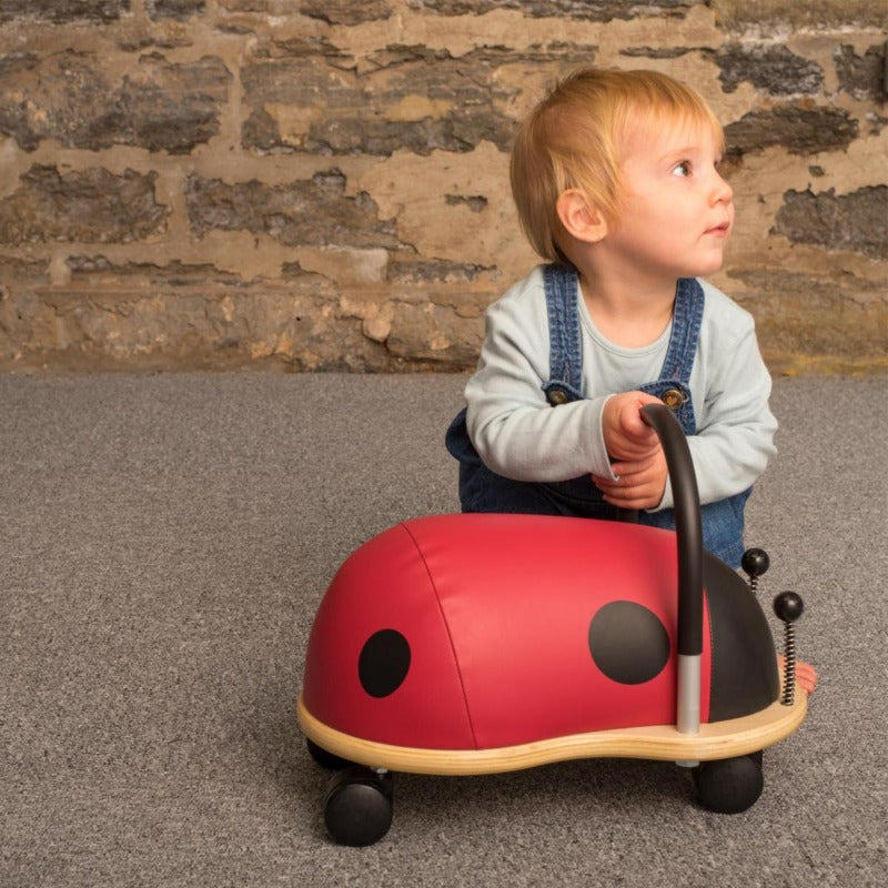 Wheelybug Ride On Toy - Ladybug (Small) - Fun and Safe Push Car for Toddlers - Perfect for Indoor and Outdoor Play