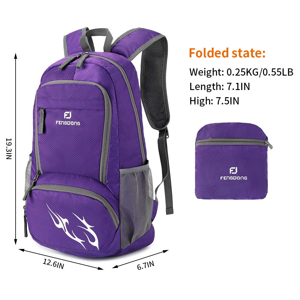 35L Lightweight Foldable Waterproof Hiking Backpack - Compact Travel Daypack for Men & Women - Perfect for Camping, Hiking, Commuting and Outdoor Adventures