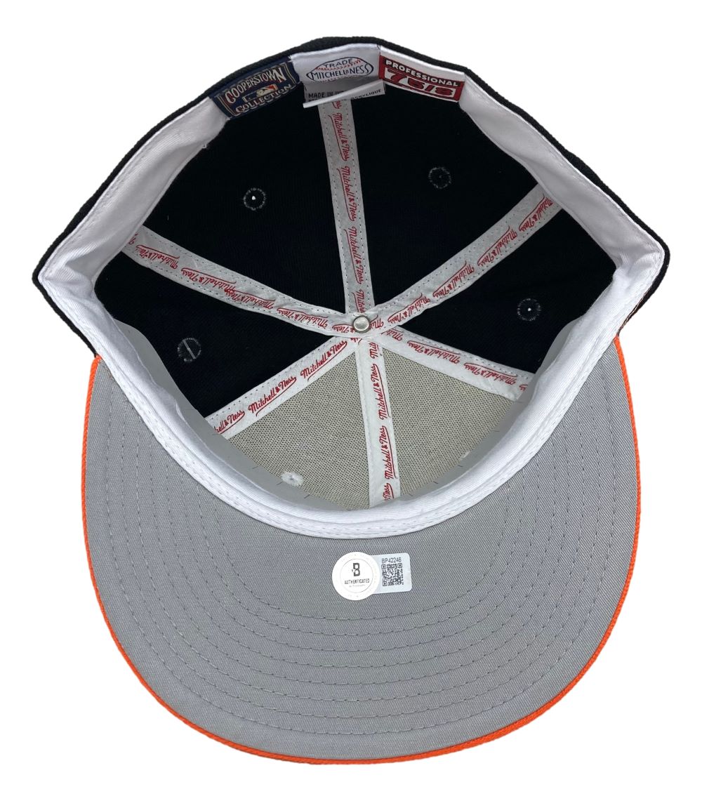 Jim Palmer Autographed Baltimore Orioles Mitchell & Ness Cooperstown Collection Baseball Hat with 2 Inscriptions - Perfect for MLB Memorabilia Collectors and Baseball Fans Display