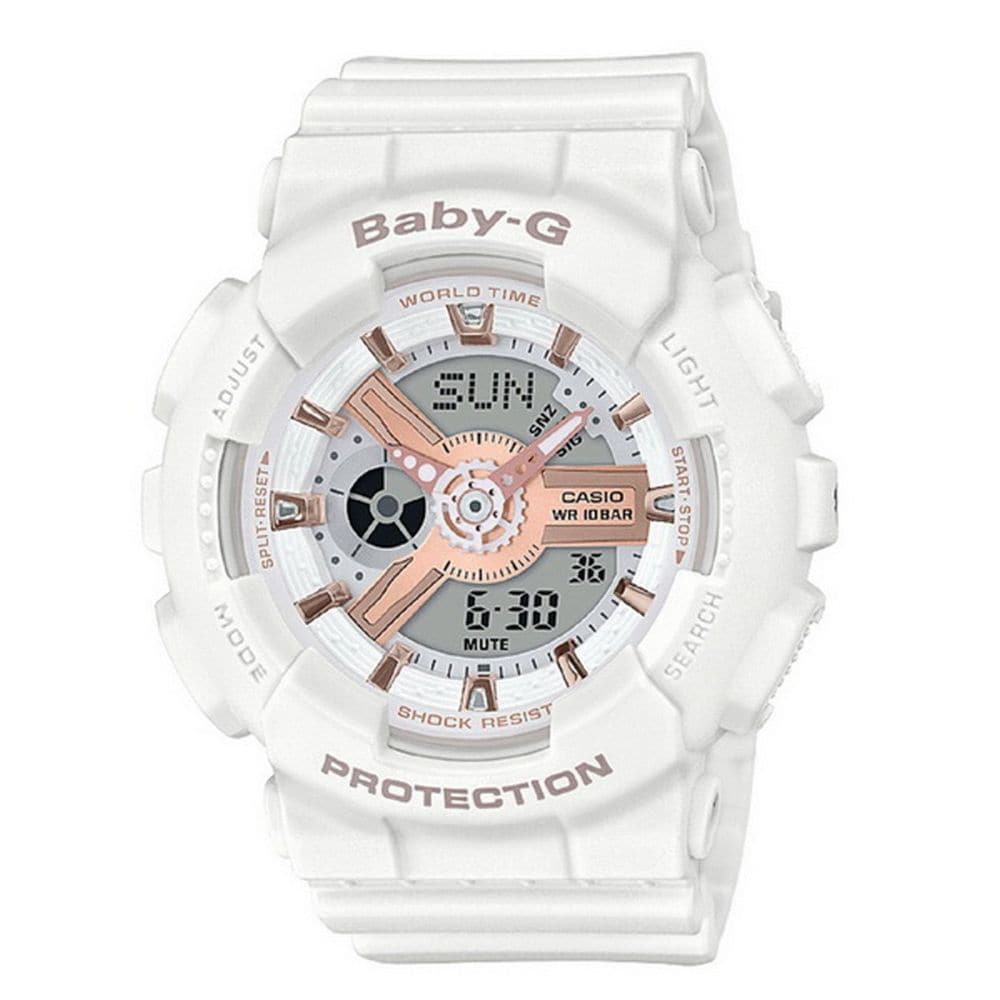 CASIO BABY-G BA-110RG-7ADR Women's Digital Sport Watch with Shock Resistance & LED Light - Perfect for Running, Swimming, and Outdoor Activities