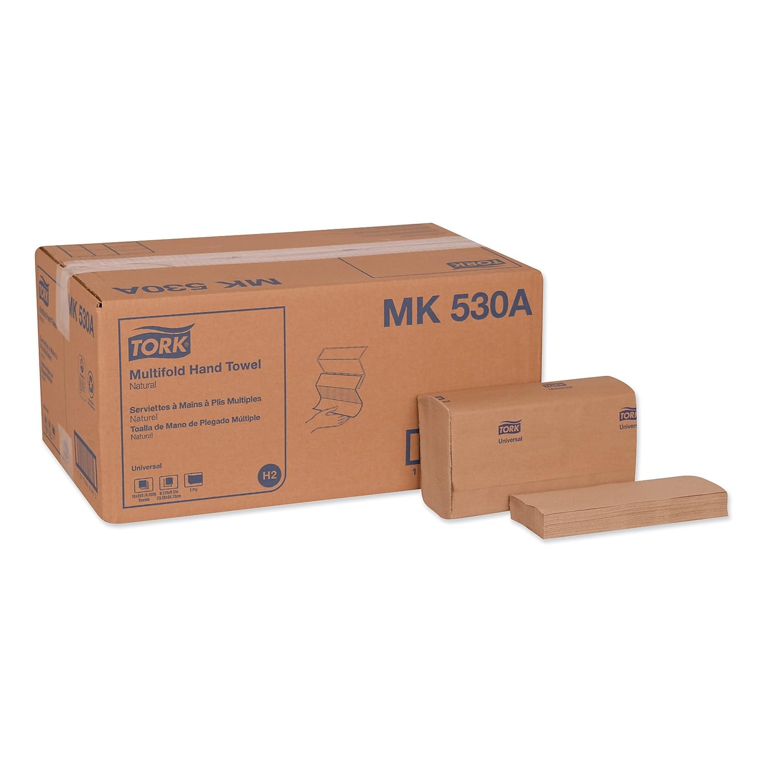 Tork Multifold Hand Towels TRKMK530A - 16-Pack | Premium Absorbent Paper Towels for Restaurants, Offices & Public Restrooms