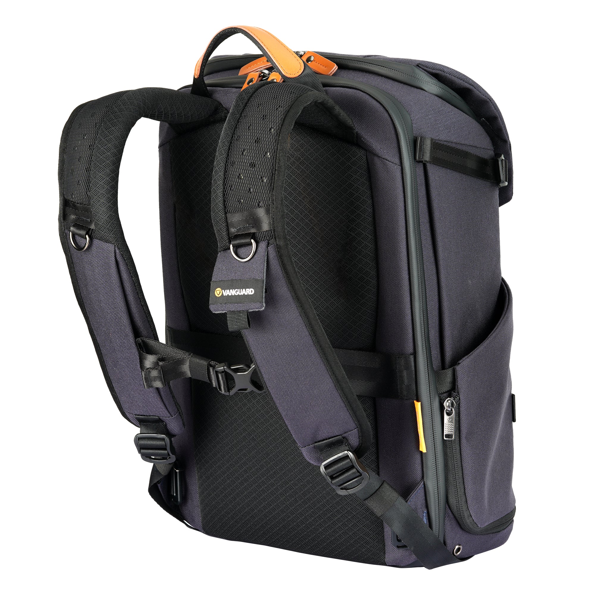 VEO CITY B46 Large DSLR Camera Backpack with Detachable Pouch - Waterproof & Durable Navy Blue Camera Bag for Travel, Hiking & Photography Enthusiasts