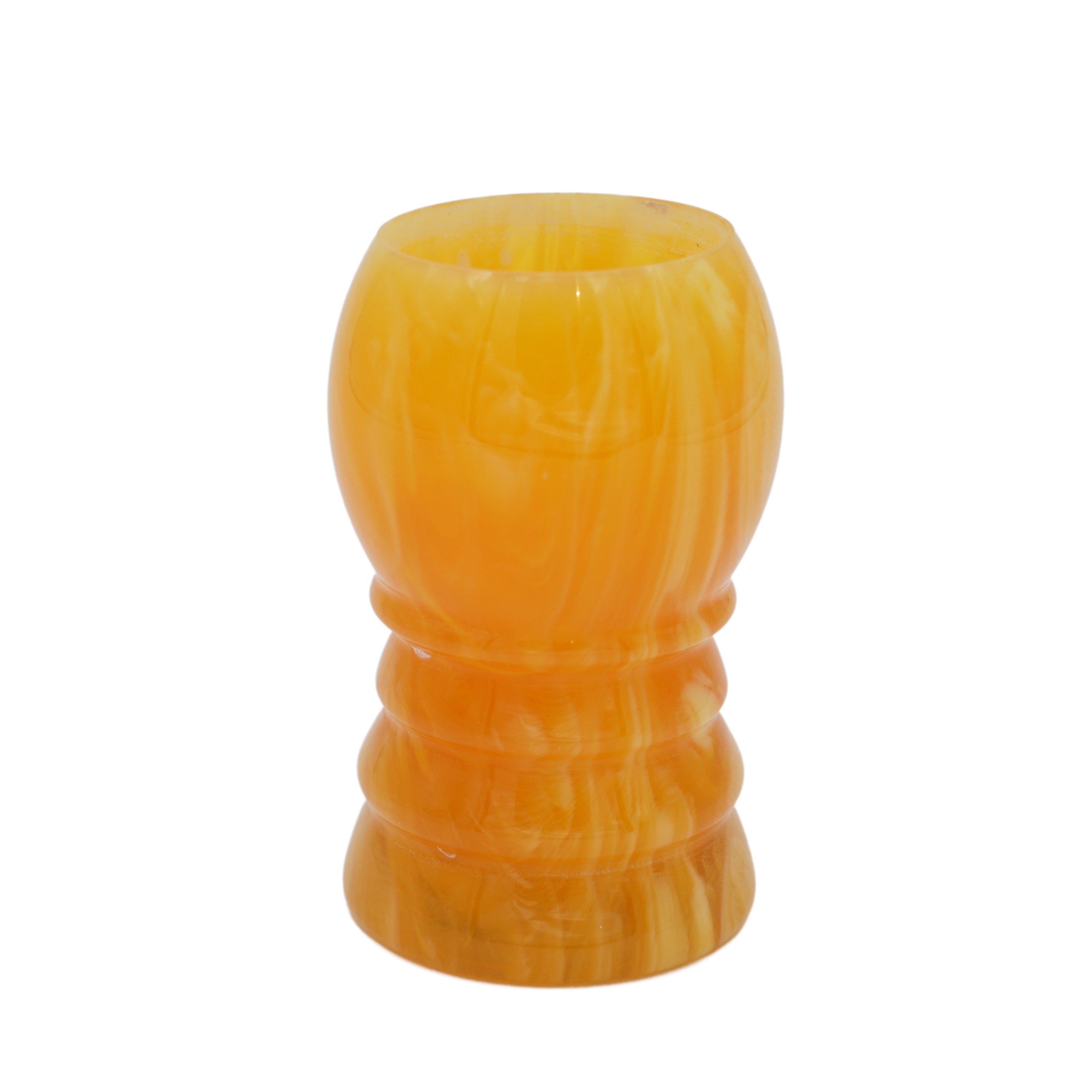 Premium Amber Handcrafted Shaving Brush Handle for Wet Shaving - Fits 24mm & 26mm Knots - Perfect for Men's Grooming, Barber Shops & Luxury Gift Sets