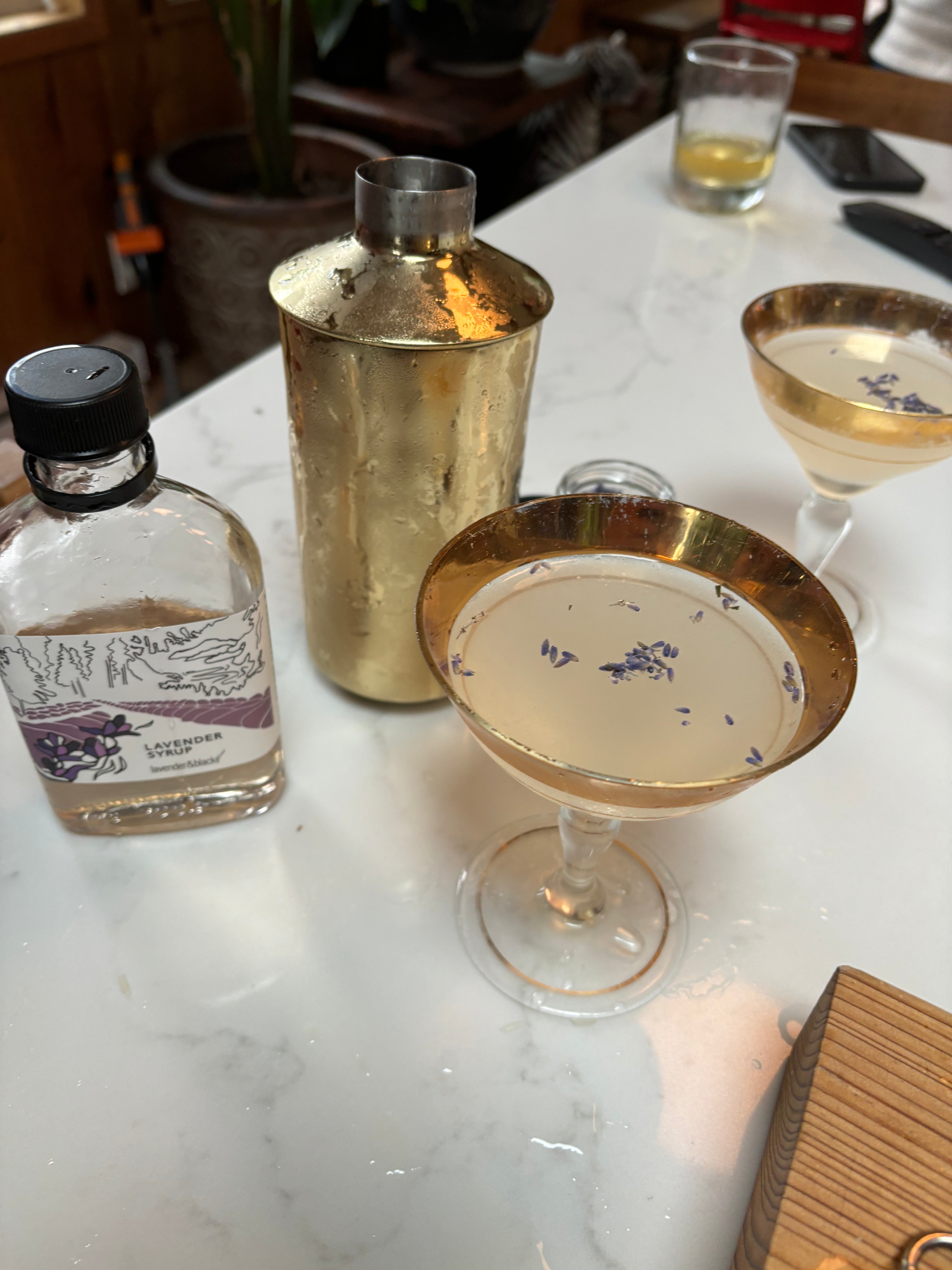 Organic Lavender Syrup & Culinary Lavender Buds - Pure, Natural Flavor for Cocktails, Baking & Tea - Perfect for Home Bartending & Gourmet Cooking