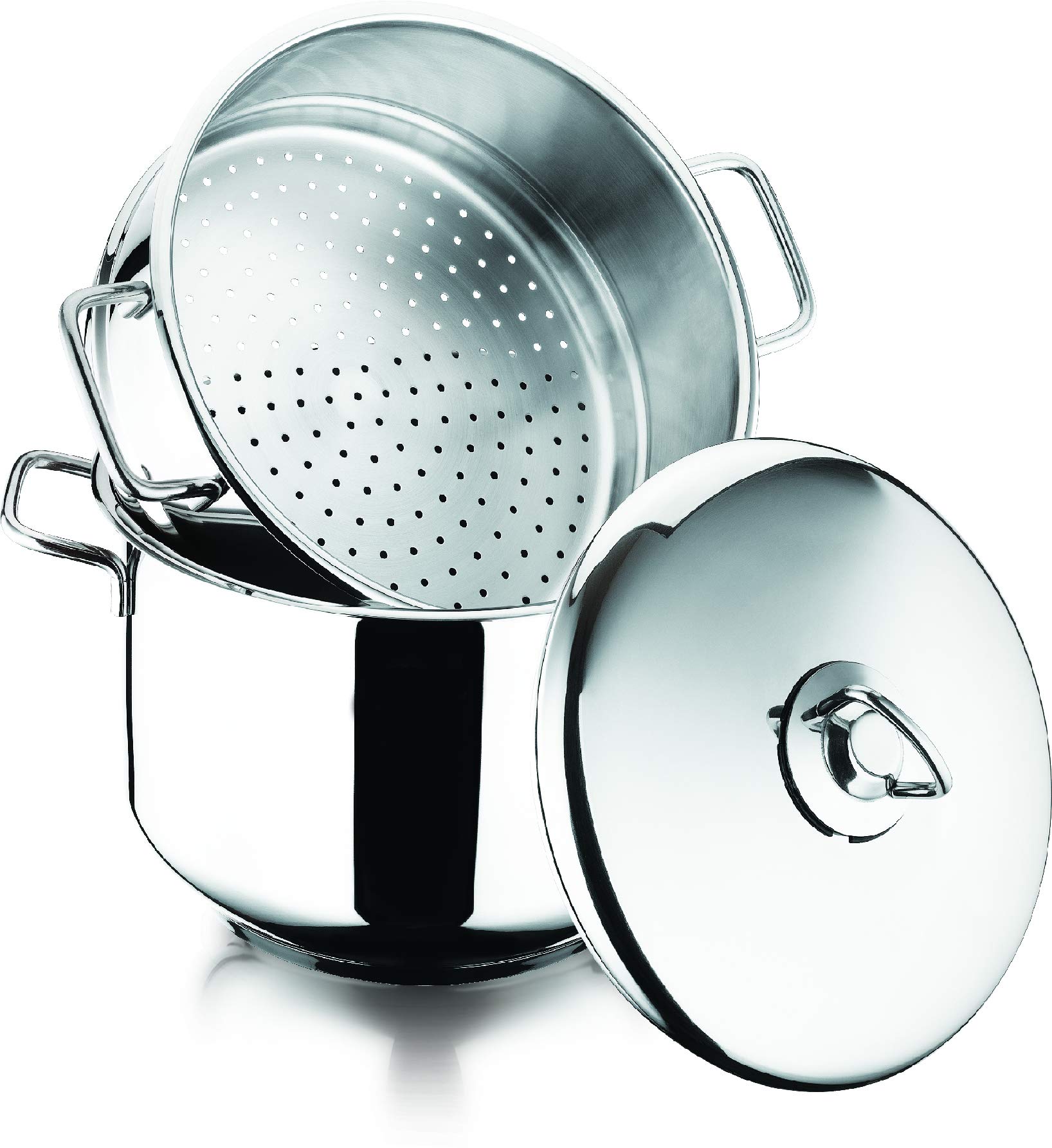 Premium 4 Quart Stainless Steel Steamer Pot with Stackable Insert - Perfect for Healthy Cooking, Steaming Vegetables, Seafood & Dumplings at Home
