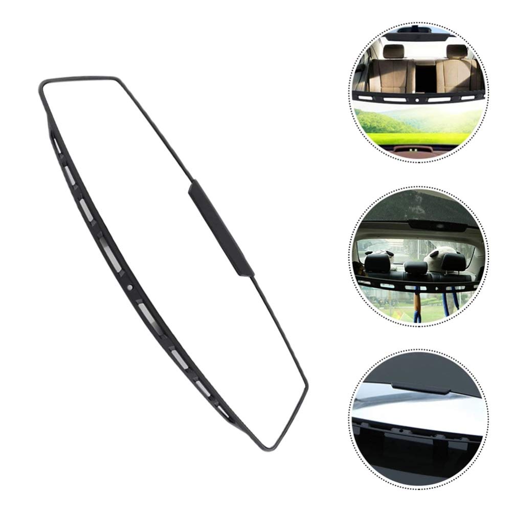 Universal 305x85mm Anti-Glare Panoramic Convex Rear View Mirror - Wide Angle Car Interior Mirror Eliminates Blind Spots - Perfect for Night Driving, Highway Safety & Parking Assistance