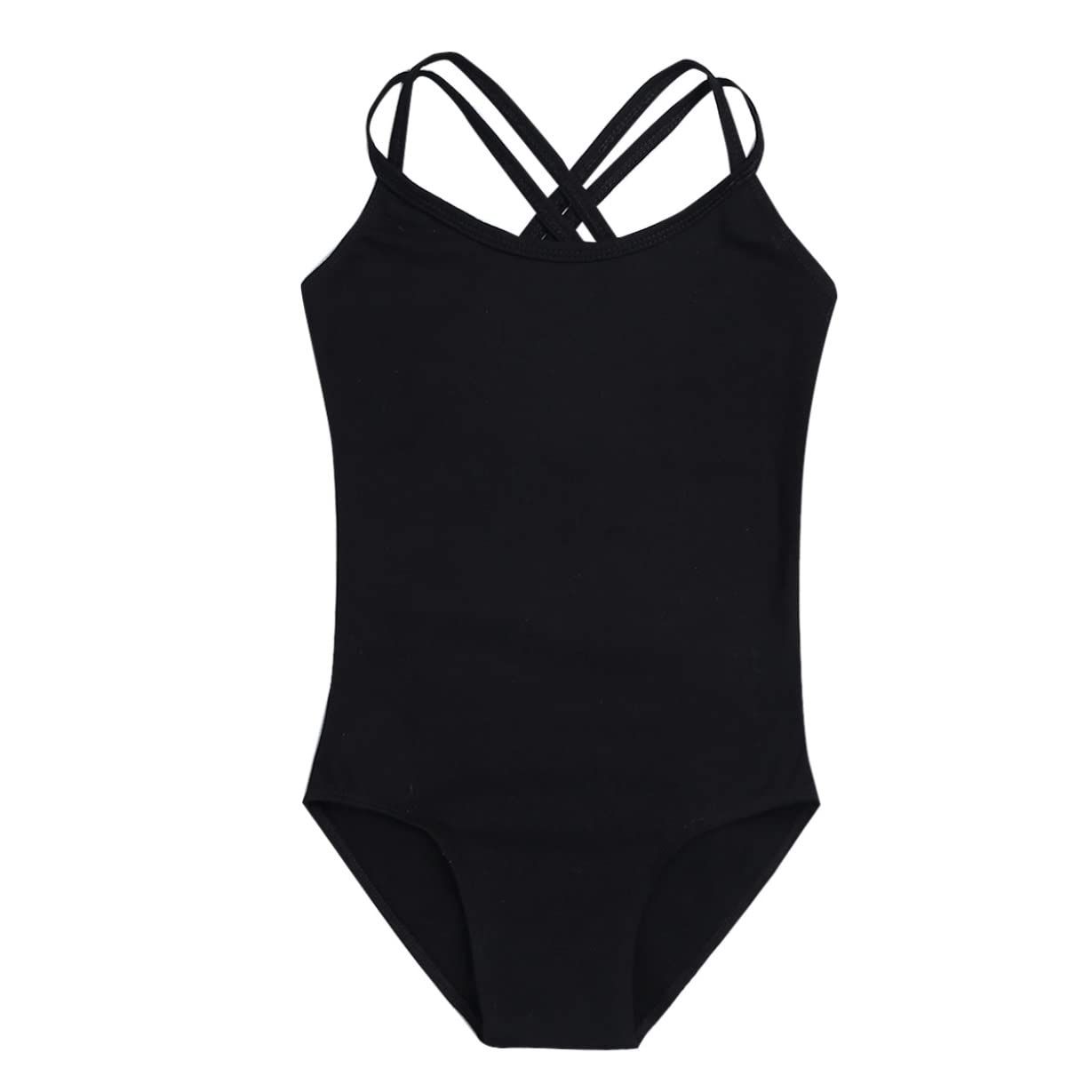 Girls Sleeveless Ballet Dance Dress - Spaghetti Strap Gymnastics Leotard with Wrap Skirt - Dancewear for Ballet, Gymnastics & Performance - Perfect for Recitals, Competitions & Dance Classes