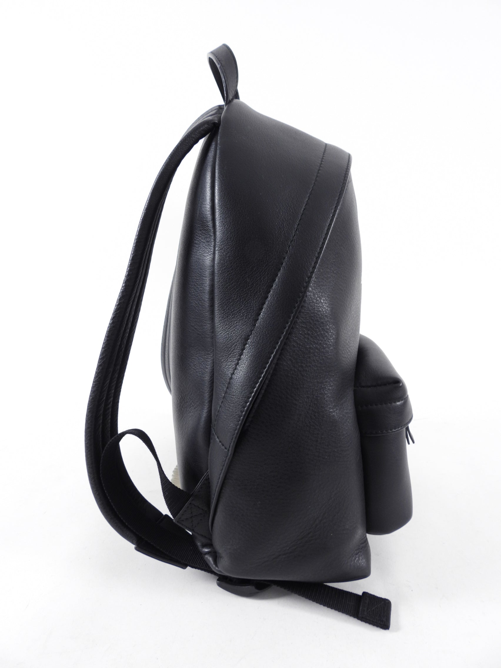 Balenciaga Everyday Black Logo Leather Small Backpack for Women - Stylish & Compact Designer Bag for Travel, Work & Daily Use