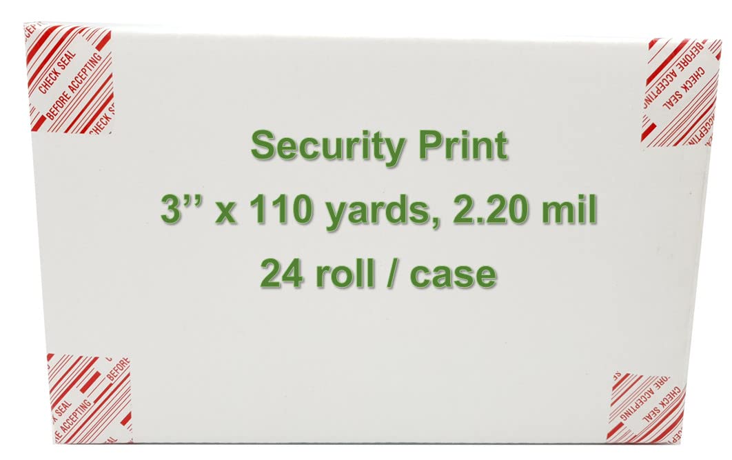 VPTAPE 3 Inch x 110 Yards Pre-Printed Packing Tape, 2.2 Mil Thick, 24 Pack - Heavy Duty Shipping Tape for Packaging, Moving, Home & Office Use - 