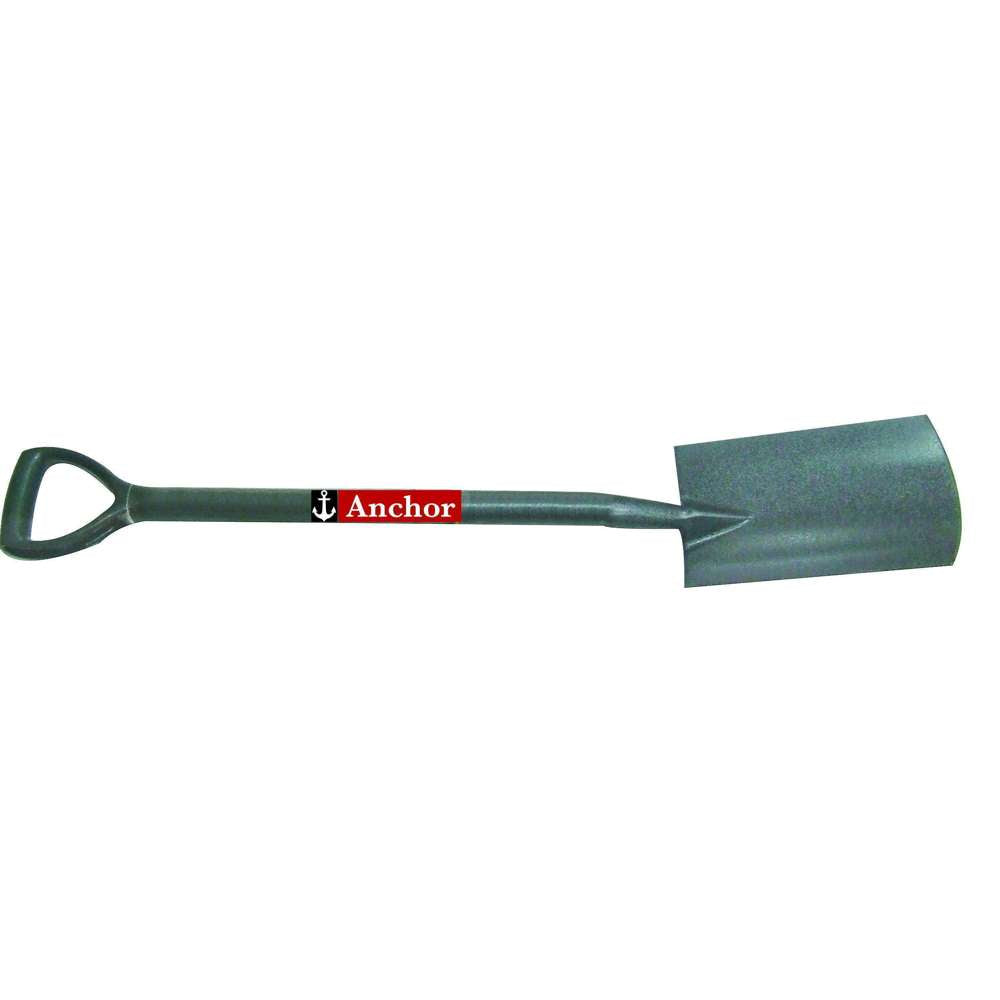 Heavy Duty Anchor Spade with Metal Handle & Non-Slip PVC Grip - Perfect for Gardening, Landscaping, and Outdoor Digging Projects