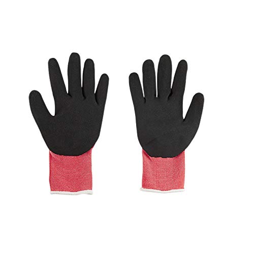 Milwaukee Cut 1 Dipped Gloves - Small Size (12 Pack) - Durable Work Gloves for Construction, Landscaping & DIY Projects