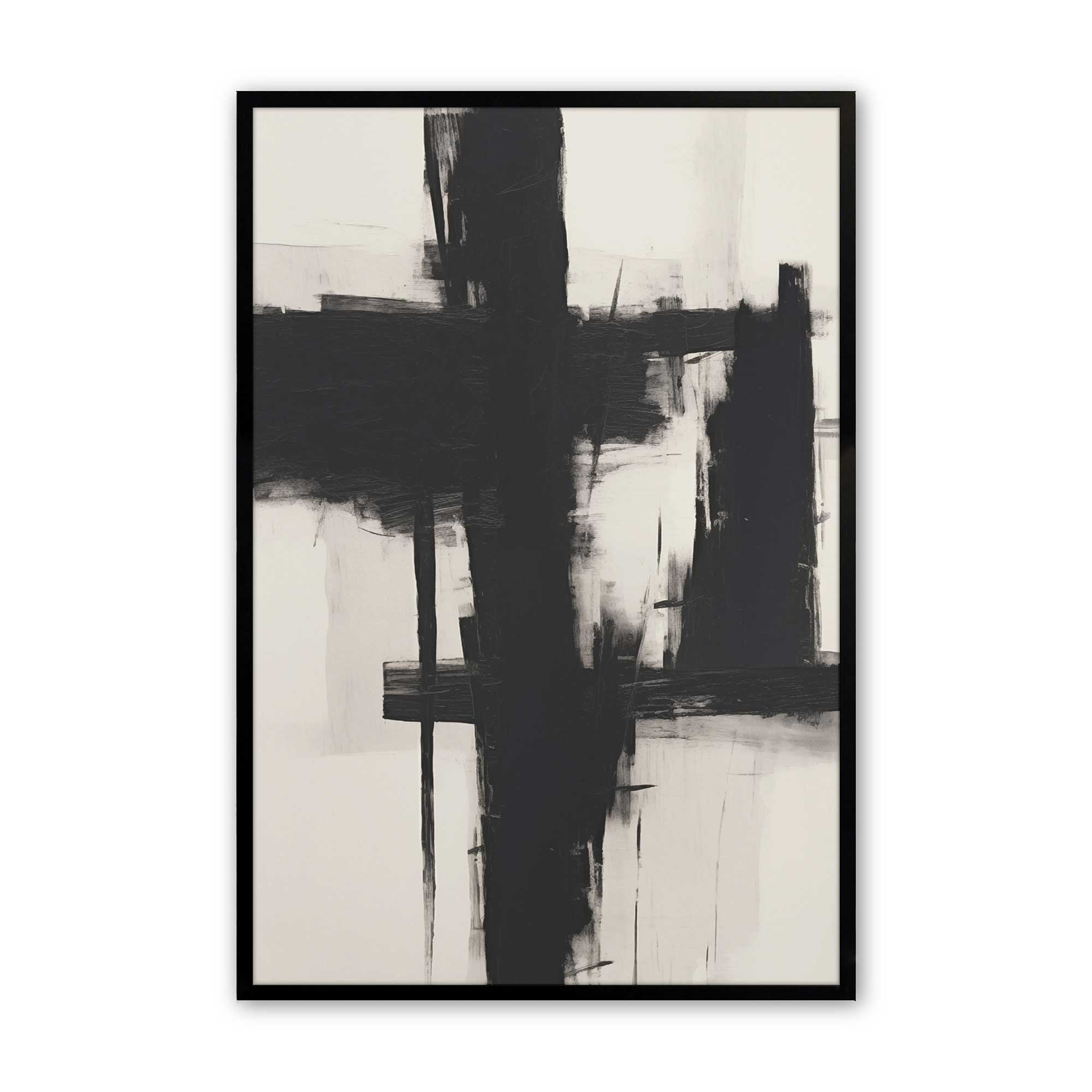 Contrast in Silence II Print - Abstract Wall Art Decor for Living Room, Bedroom & Office - Modern Home Decor & Unique Gift Idea