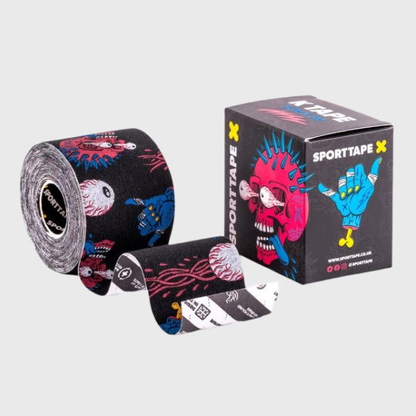 SportTape Kinesiology Tape 5m Roll - Breathable Elastic Sports Tape for Pain Relief & Muscle Support - Perfect for Athletes, Runners & Gym Workouts