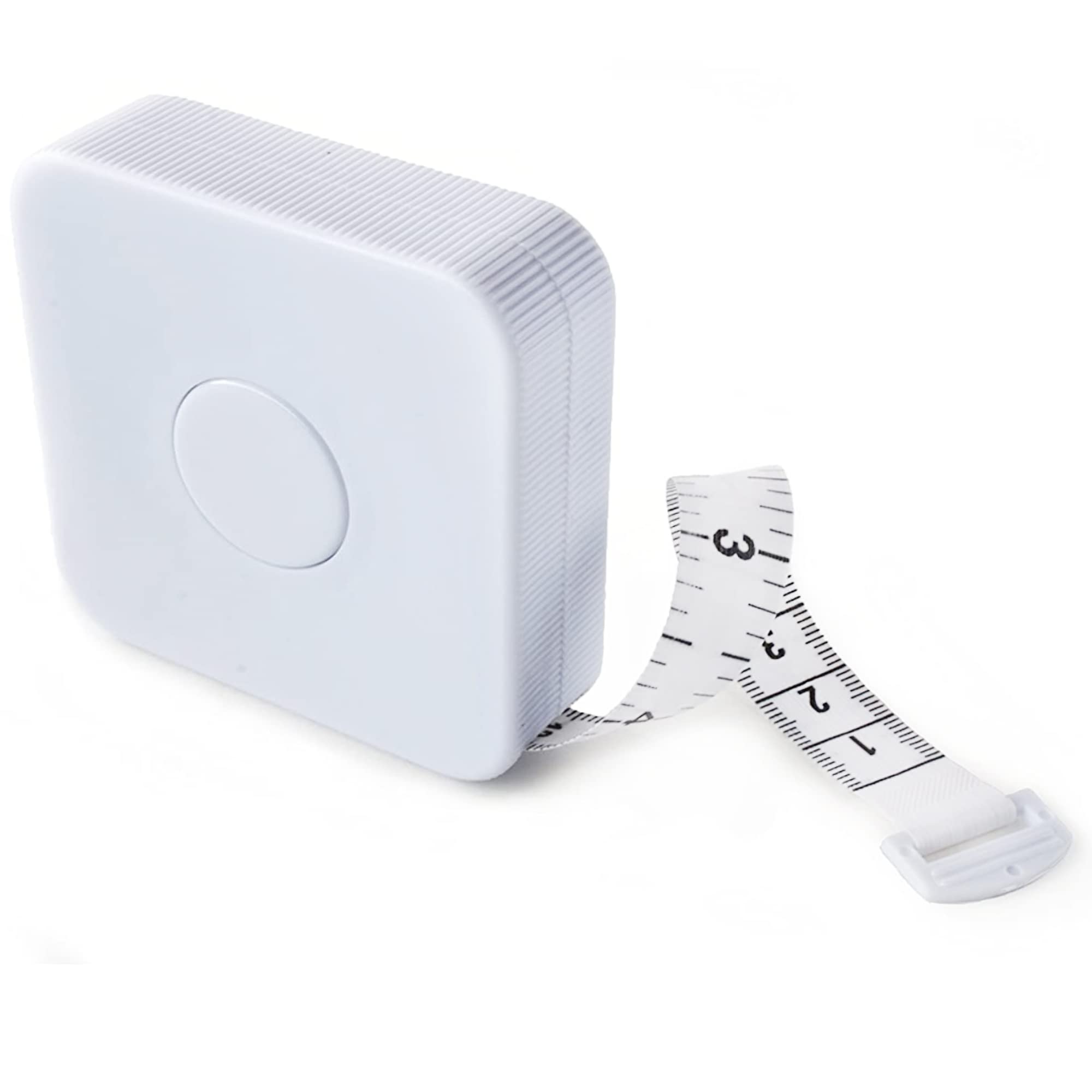Premium 120-Inch Extra Long Retractable Measuring Tape - Dual-Sided Inches & Metric (3m) for Tailoring, Sewing & DIY Projects - Flexible SR18 White Model - Perfect for Dressmaking, Crafting & Home Improvement