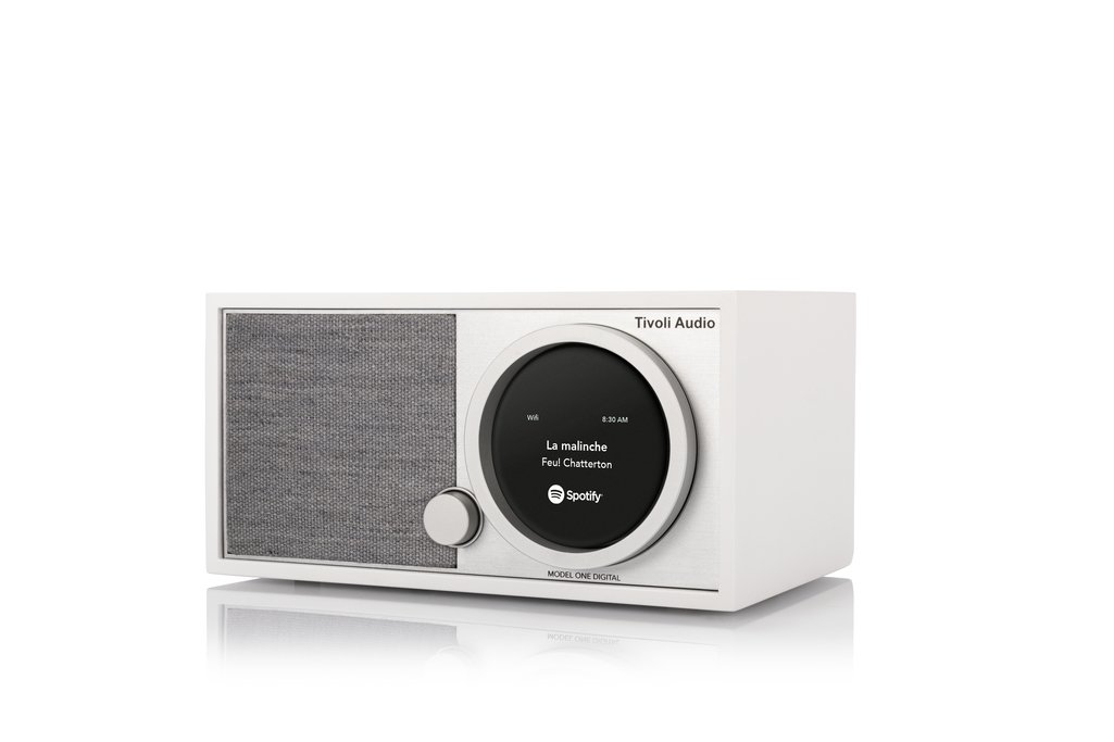 Tivoli Audio Model One Digital FM/AM Radio - Premium White Tabletop Radio for Home, Office, or Kitchen | Classic Design with Clear Sound Quality