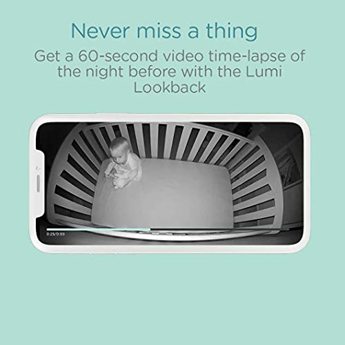 Pampers Lumi Smart Baby Monitor with HD Camera & Audio - WiFi Enabled, Night Vision, Temperature & Humidity Sensor | Compatible with Lumi Smart Sleep System | Perfect for Nursery, Travel & Peace of Mind Parenting