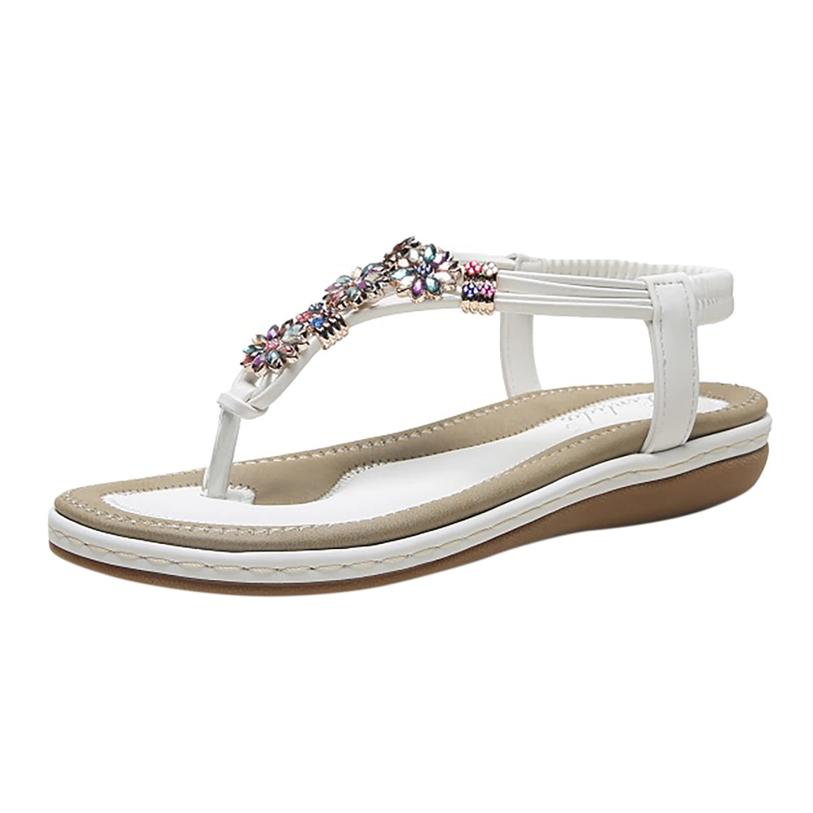 Women's Fashion Elastic Band Beach Sandals - Comfortable Thick Sole Summer Work Shoes for Women | Perfect for Beach, Vacation, and Casual Wear