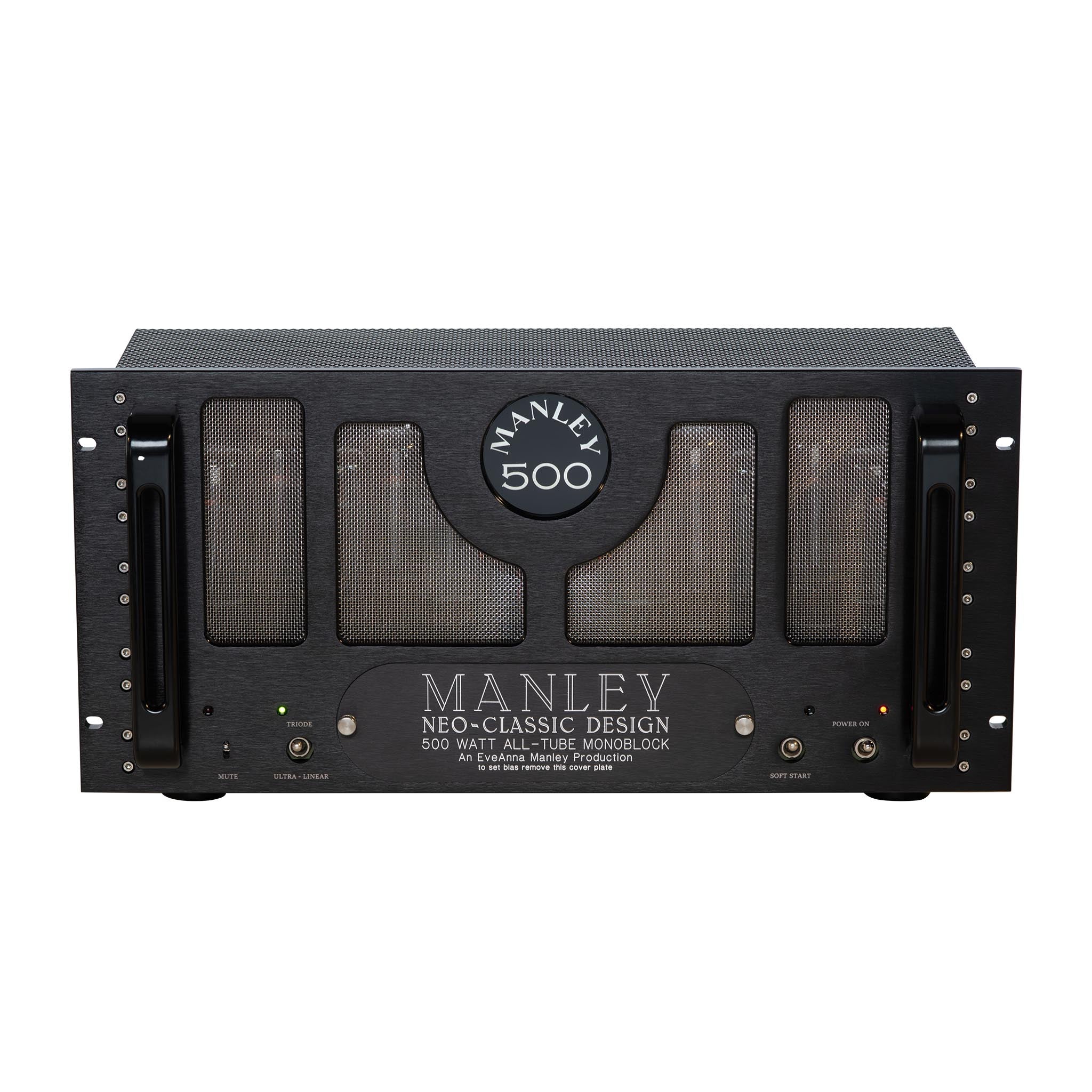 Manley Neo Classic 500 Monoblock Power Amplifiers (Pair) - High-End Tube Amplifiers for Audiophile Home Theater & Music Listening Systems