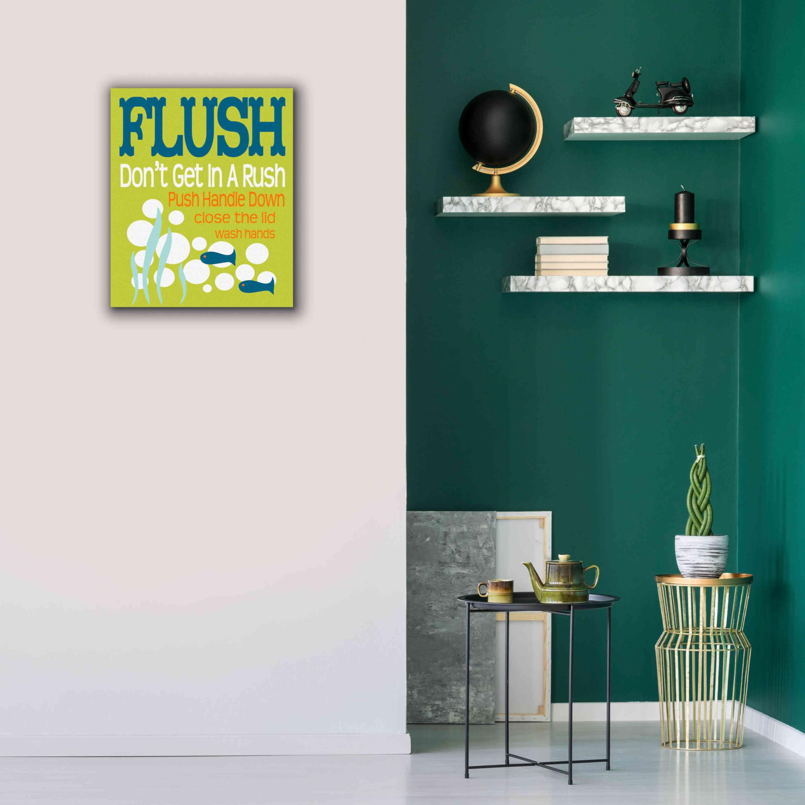 Epic Graffiti 'Ocean Bubble Friends 2' by Leslie Fuqua - Premium Giclee Canvas Wall Art Print 20