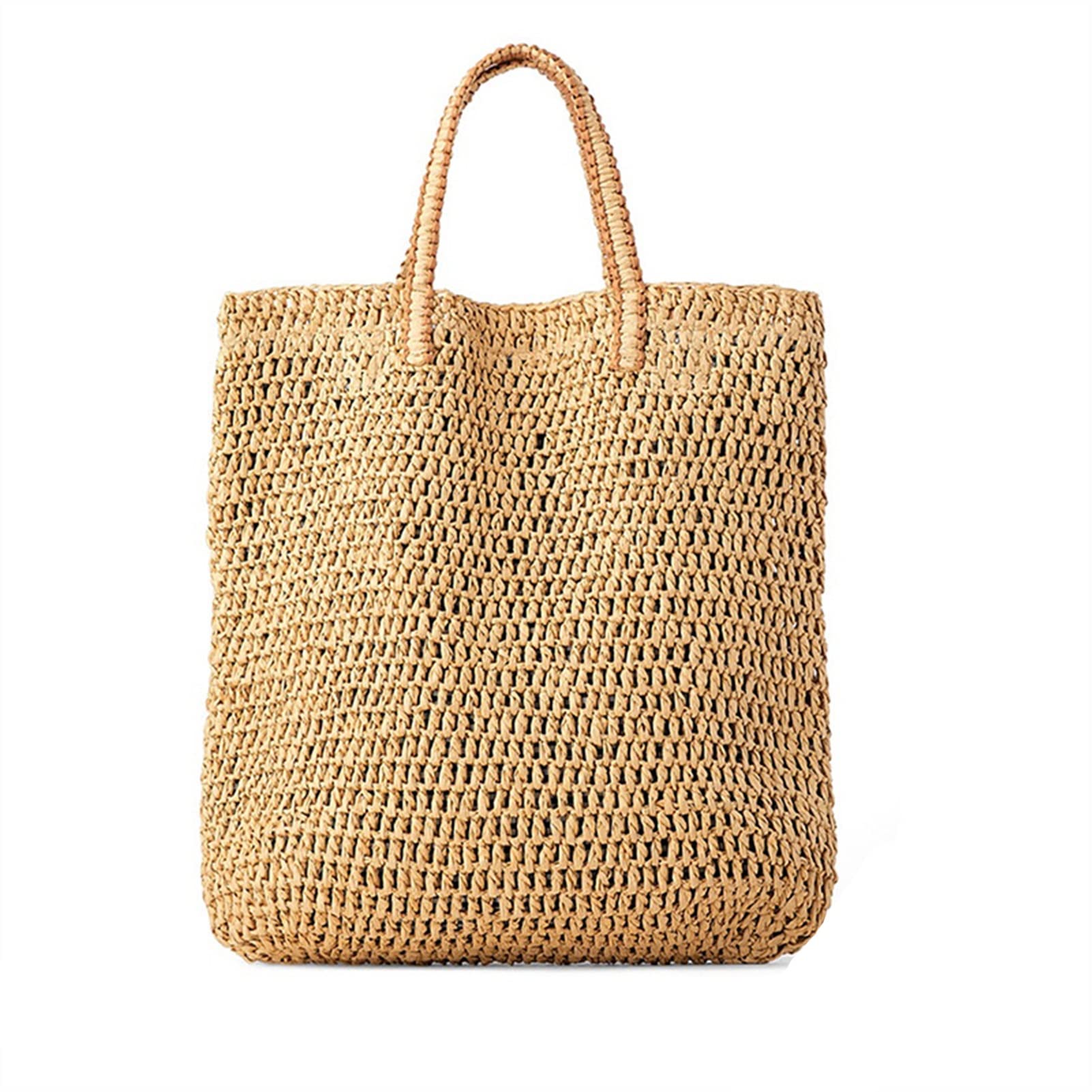 Stylish Large Capacity Straw Shoulder Bag - Woven Rattan Beach Tote for Women | Perfect for Summer Outings, Vacations & Poolside Relaxation