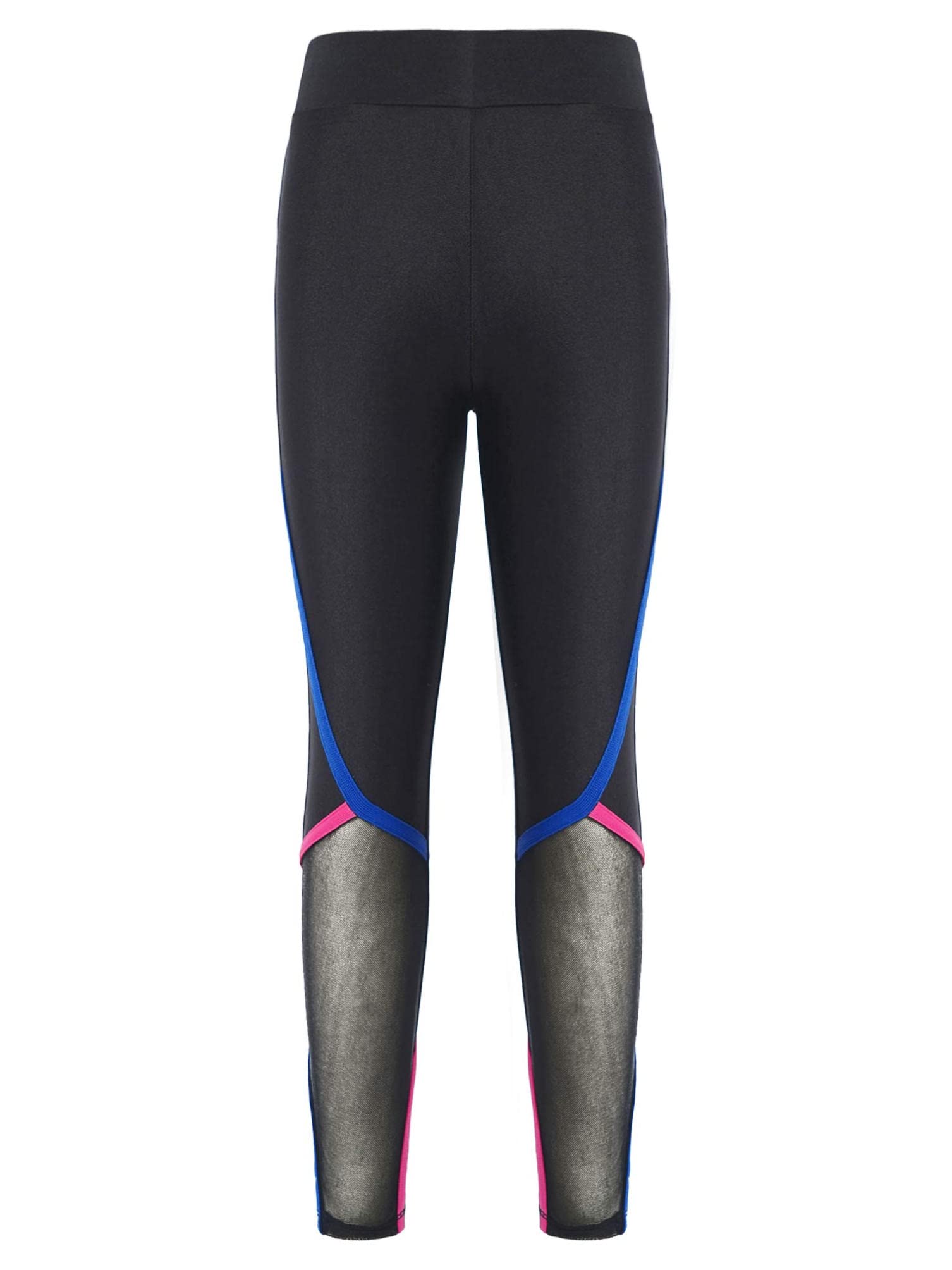 **dPois Girls' High Waisted Athletic Leggings - Workout Yoga Pants for Kids, Active Compression Tights for Gym, Running & Play - Soft & Stretchy for Comfort**    *(Perfect for yoga, dance, school sports, or everyday active wear!)*