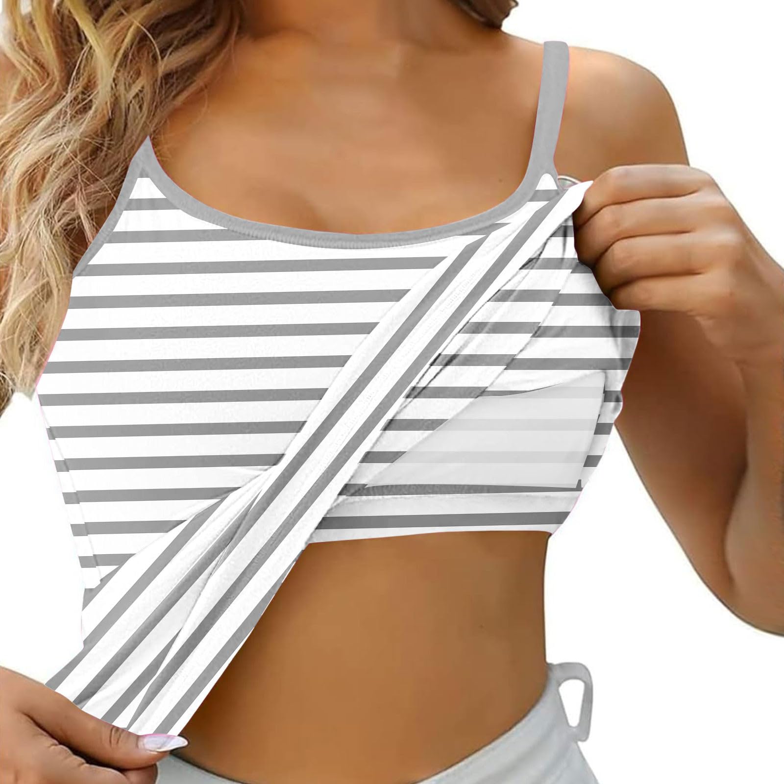 Women's Workout Tank Tops with Built-in Bras 2024 - Seamless Athletic Shirts for Gym, Yoga & Running - Breathable Sports Bras for Active Lifestyles
