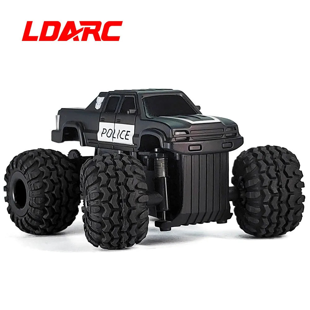 LDARC M58 1/58 Scale RTR BigFoot RC Monster Truck - 2.4Ghz Remote Control Off-Road Racing Car with RWD - Perfect for Backyard Bashing, Indoor Crawling & RC Car Racing Competitions
