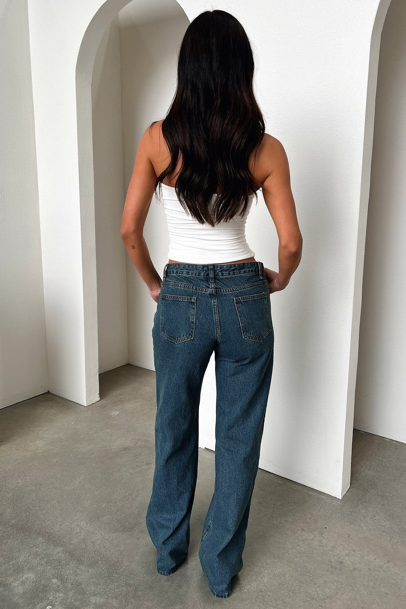 Marcus Low Rise Jeans for Women - Dark Blue Denim Stretch Skinny Jeans | Comfortable Everyday Wear for Casual Outfits & Night Out