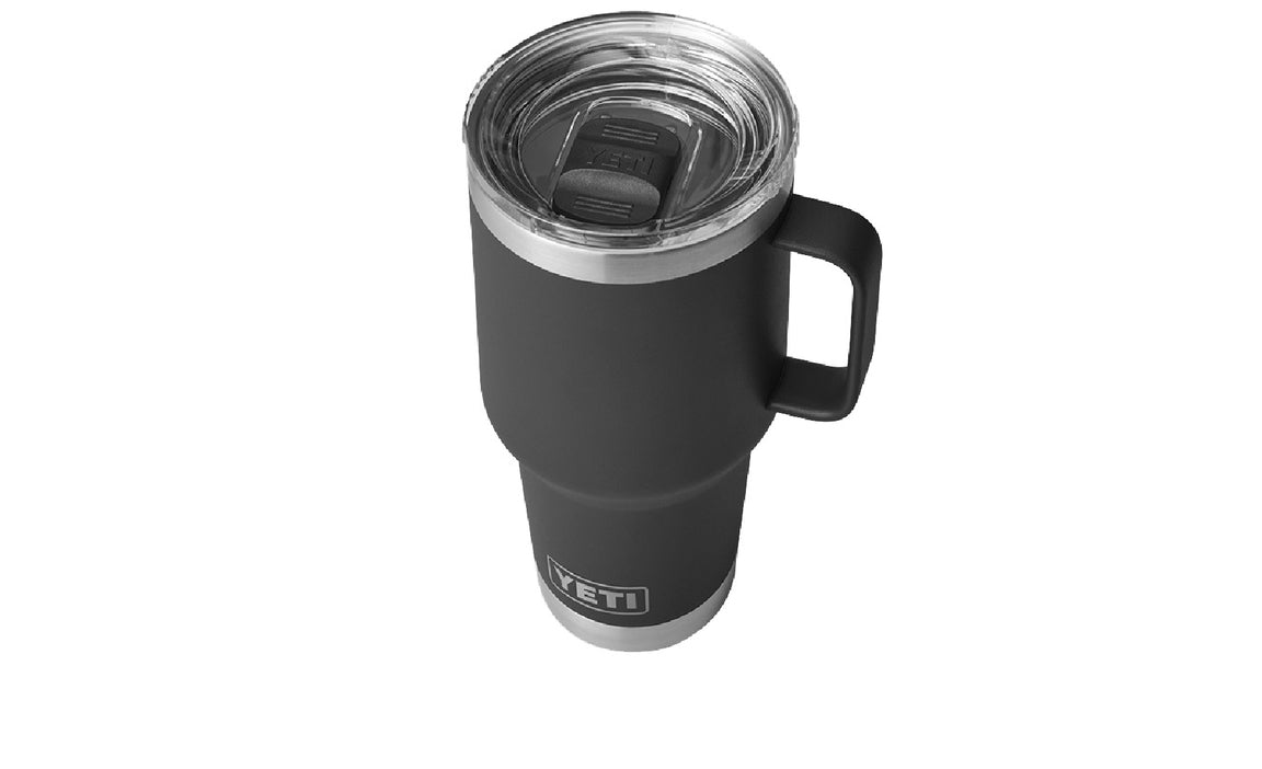 Yeti Rambler 30 oz Stainless Steel Vacuum Insulated Travel Mug - Black | Keeps Drinks Hot/Cold for Hours | Perfect for Commuting, Camping & Outdoor Adventures