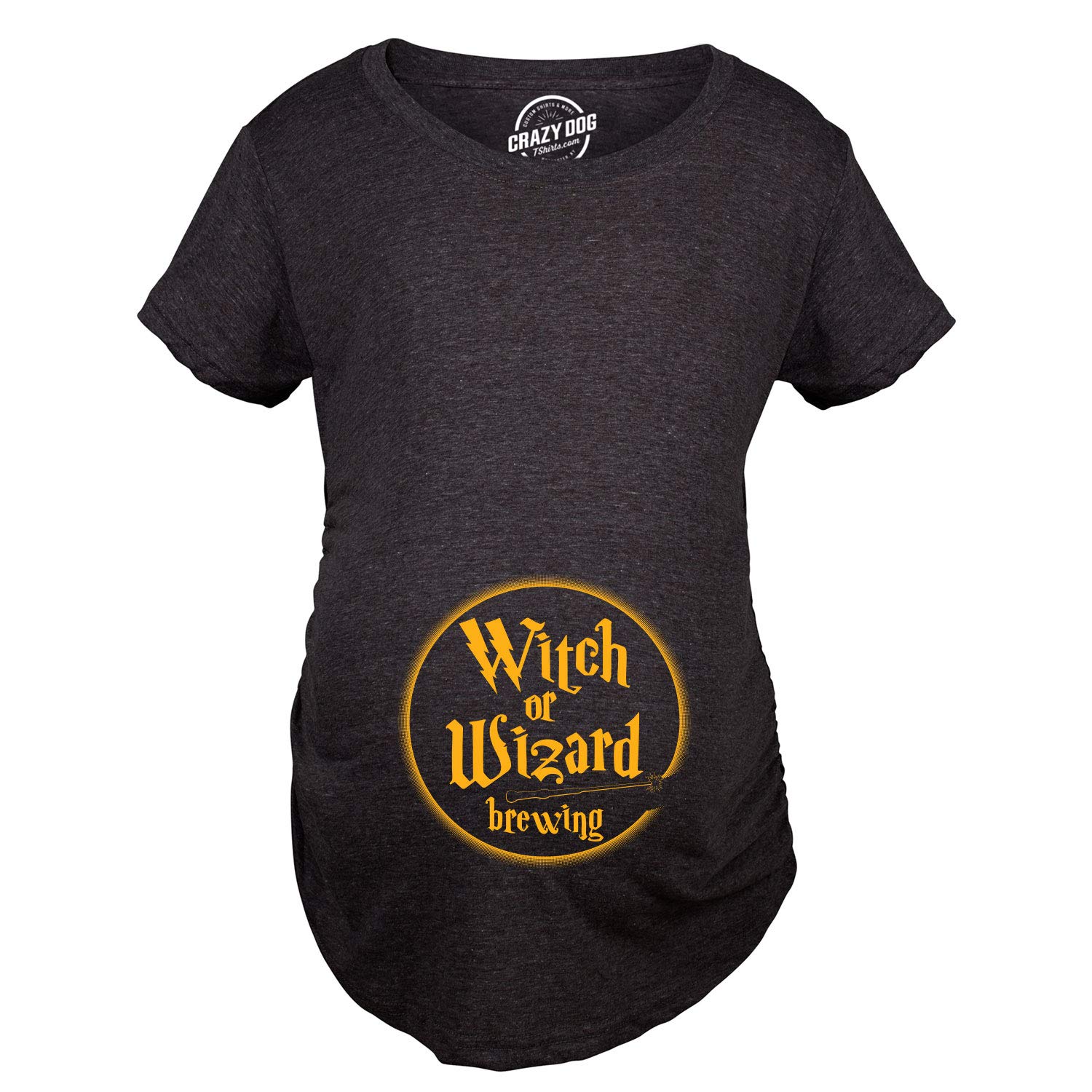 Funny Maternity Halloween T-Shirt - Witch & Wizard Brewing Pregnancy Tee for Expecting Moms - Perfect for Halloween Parties, Baby Showers & Pregnancy Announcements