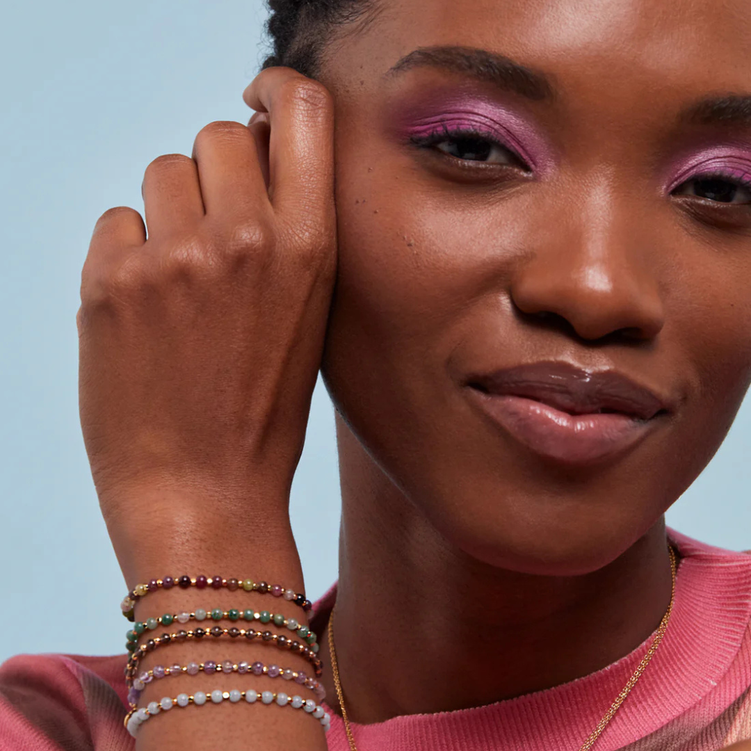 Estella Bartlett Live As You Dream Amelia Bracelet - Gold Plated Tourmaline Jewelry for Women | Perfect for Everyday Wear, Gift Giving & Special Occasions