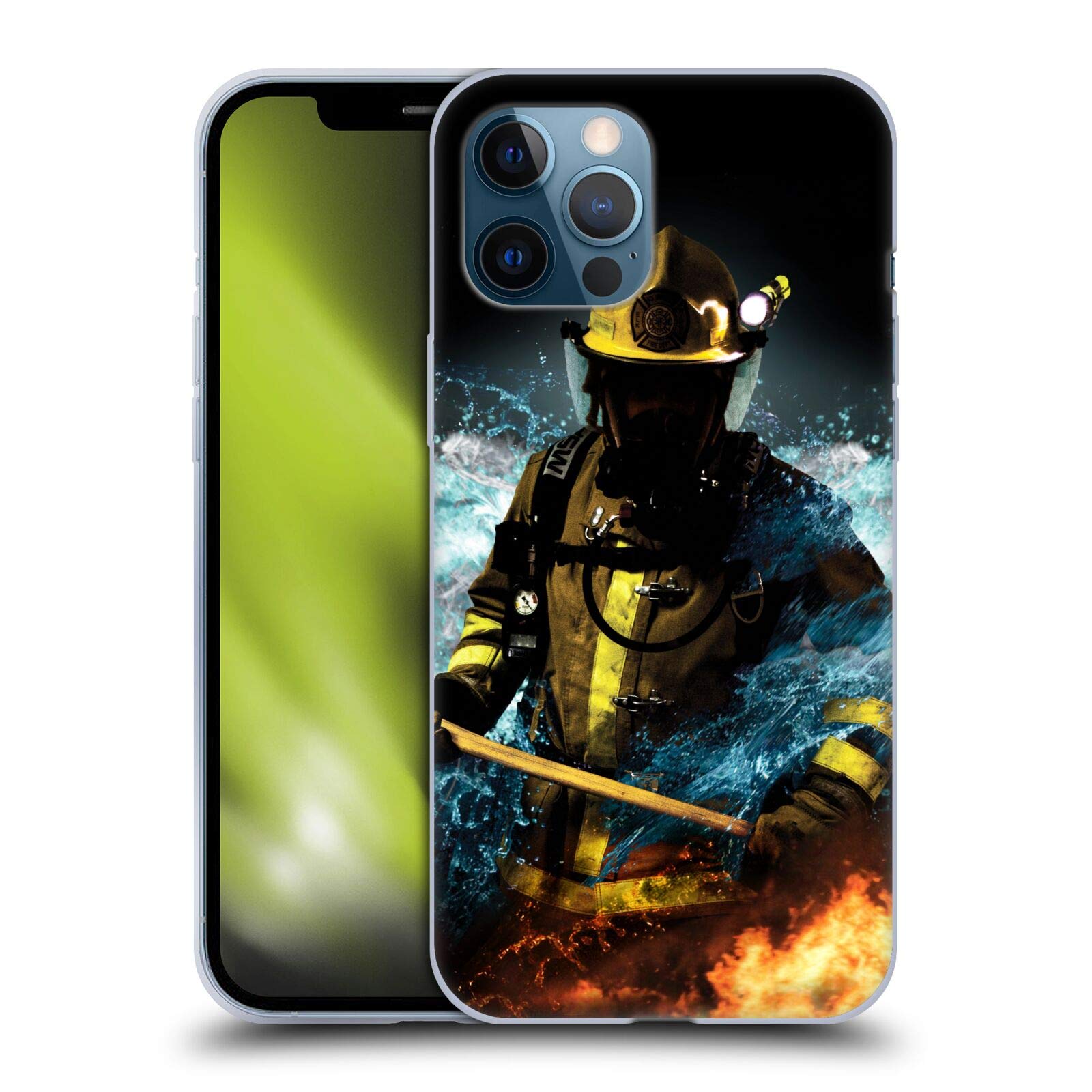 Officially Licensed Jason Bullard Firefighter iPhone 12 Pro Max Case - Soft Gel Phone Cover for Fireman & First Responders - Perfect for Daily Use, Work & Emergency Scenes